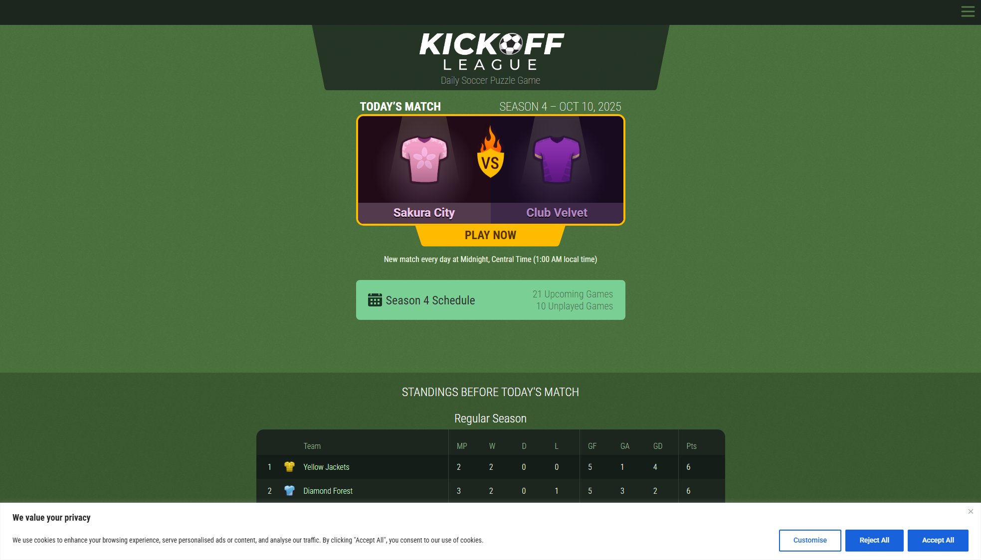 Kickoff Kickoff Interface & Screenshots Kickoff Kickoff Interface & Screenshots