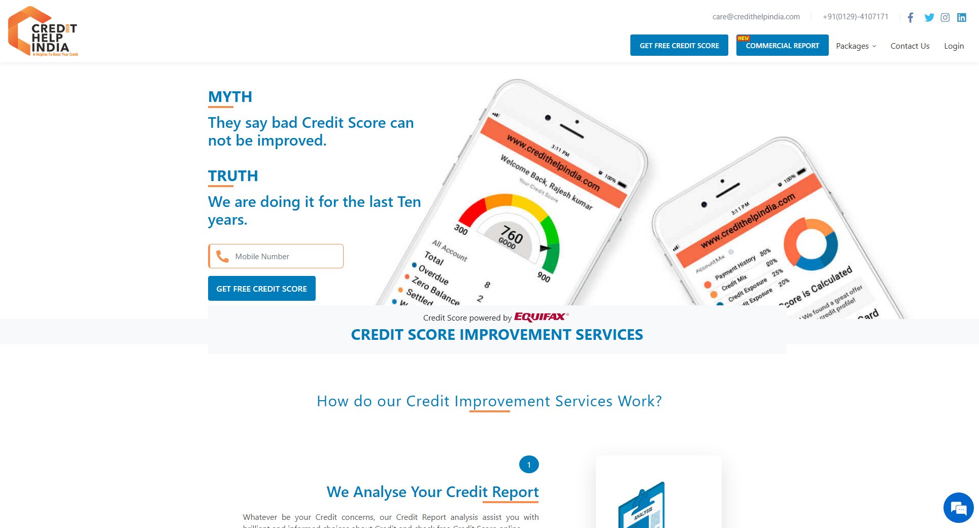 Credit Help India Credit Help India Interface & Screenshots