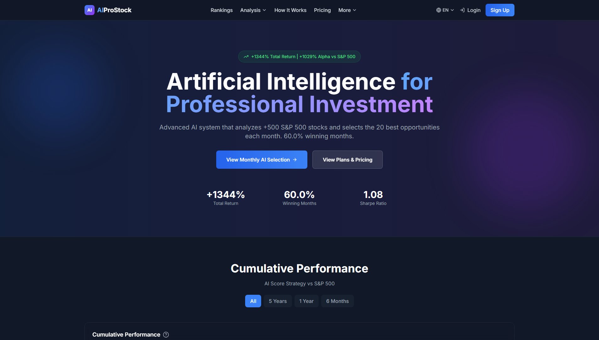 AIProStock AIProStock Interface & Screenshots