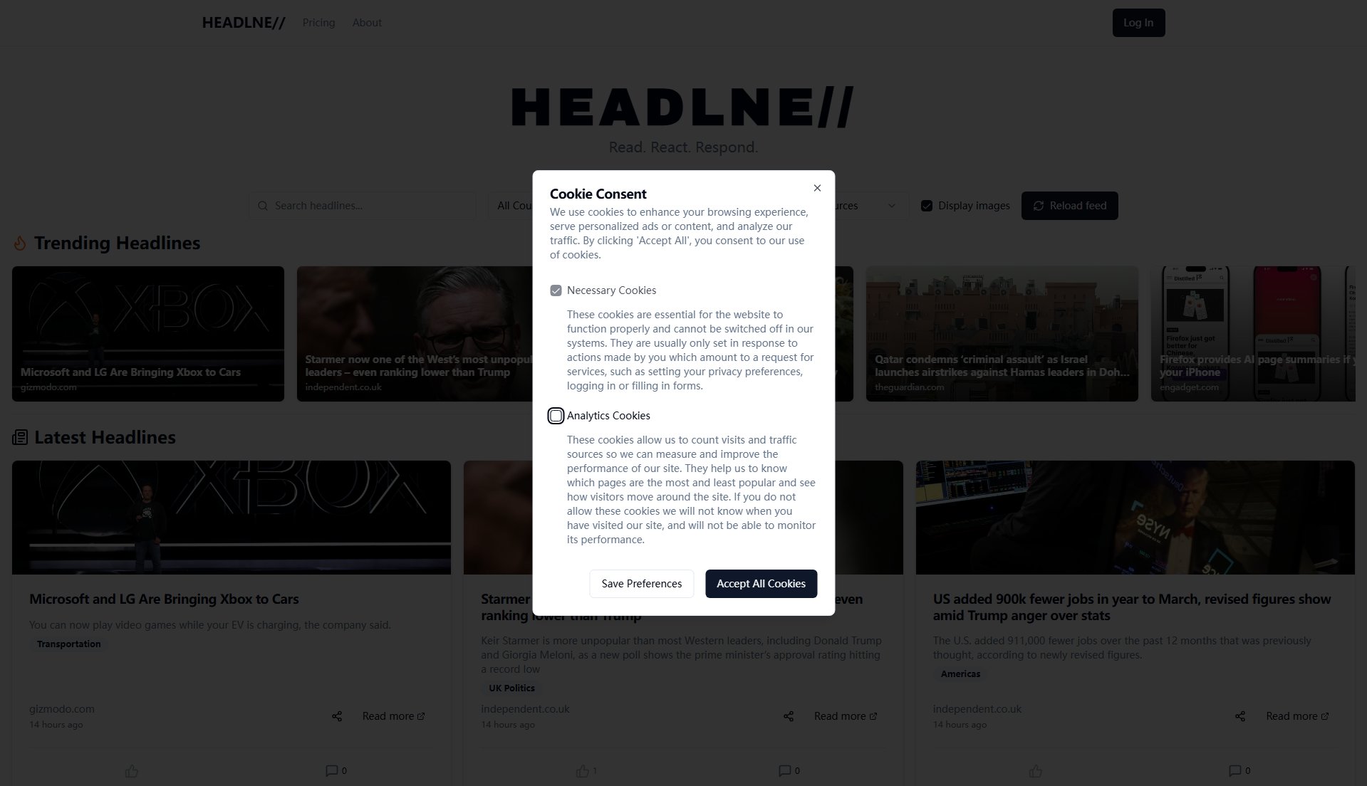 HEADLNE// Screenshot HEADLNE// Screenshot