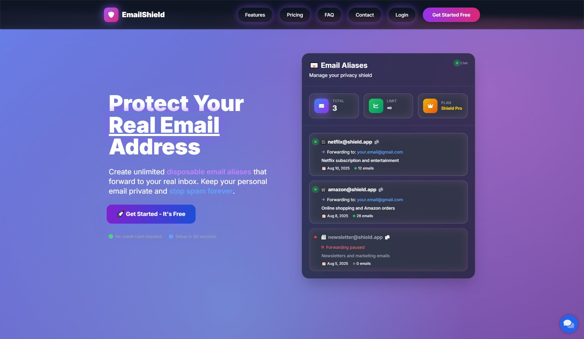 EmailShield Screenshot
