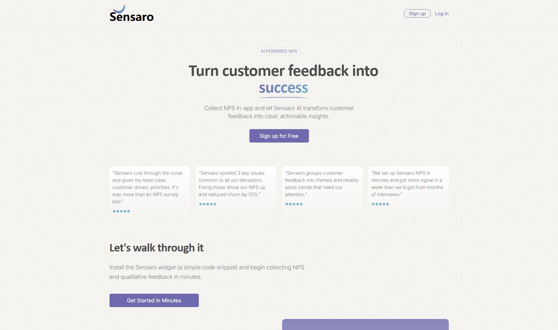 Sensaro NPS Screenshot