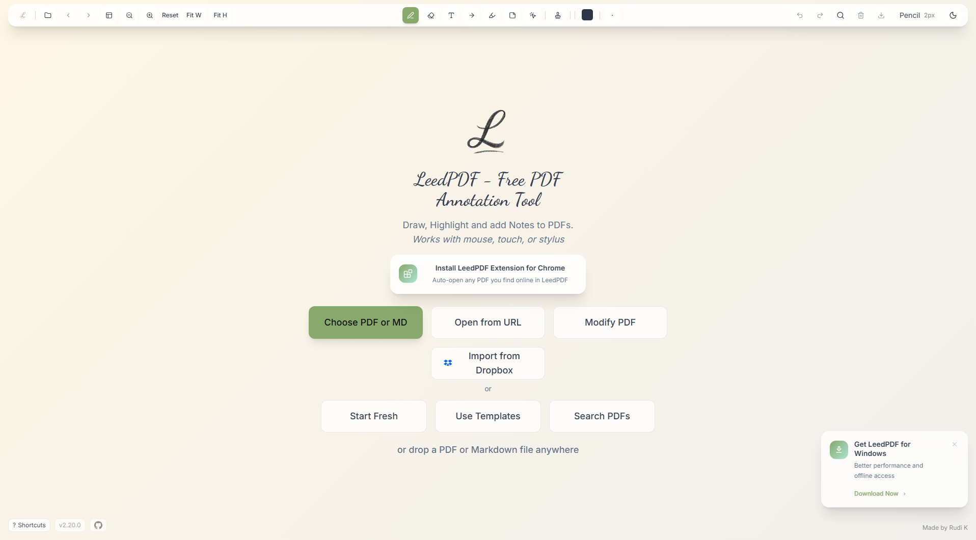 LeedPDF LeedPDF Interface & Screenshots
