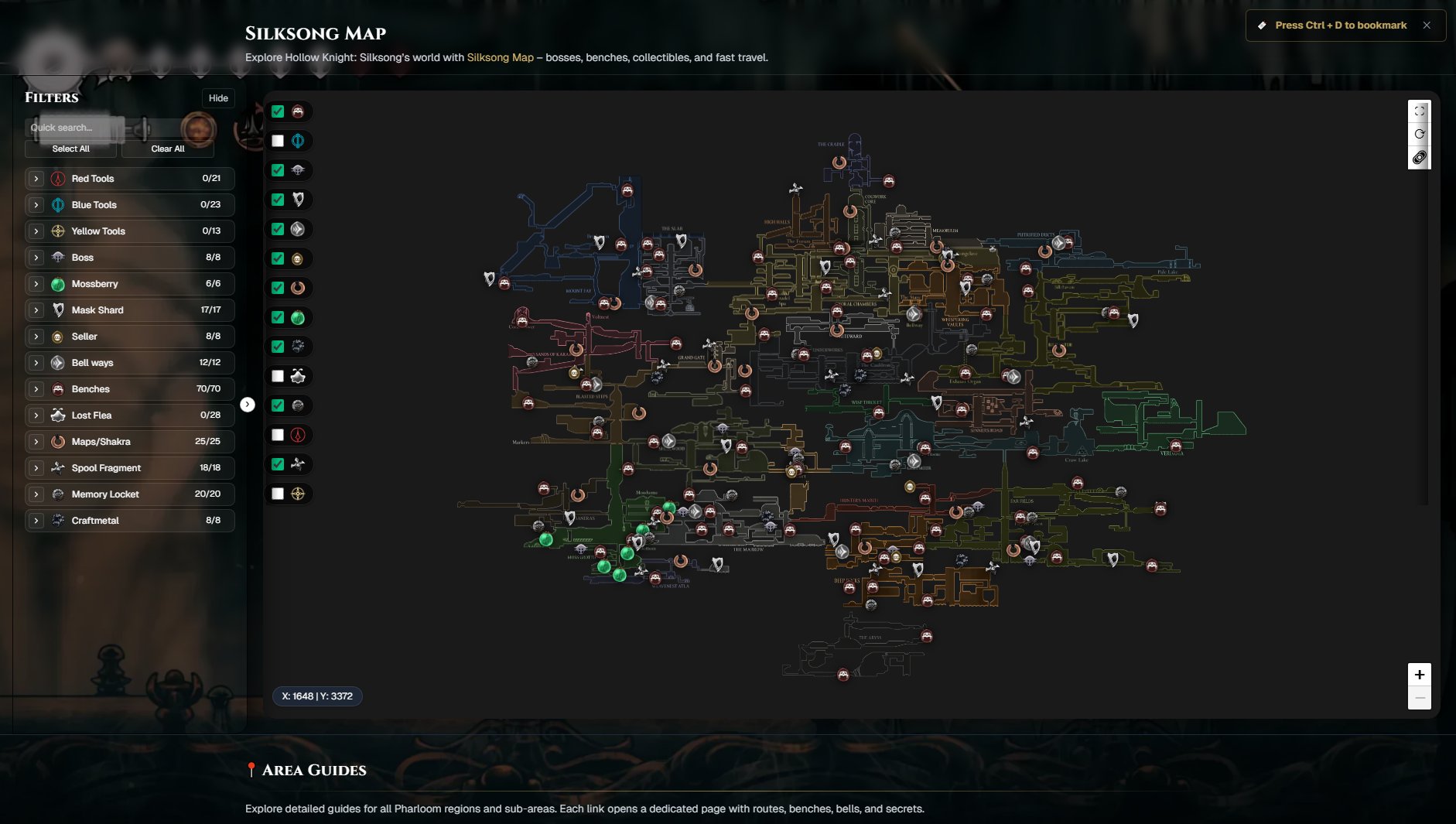 Silksong Map 2025 Screenshot Silksong Map 2025 Screenshot