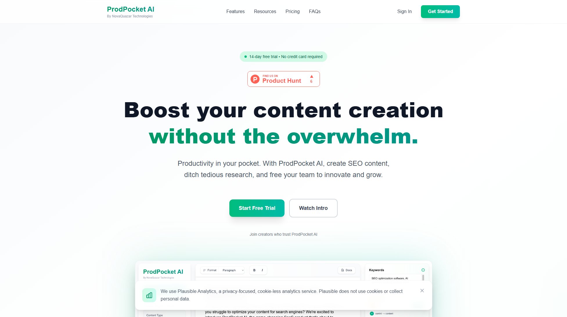 ProdPocket AI Screenshot