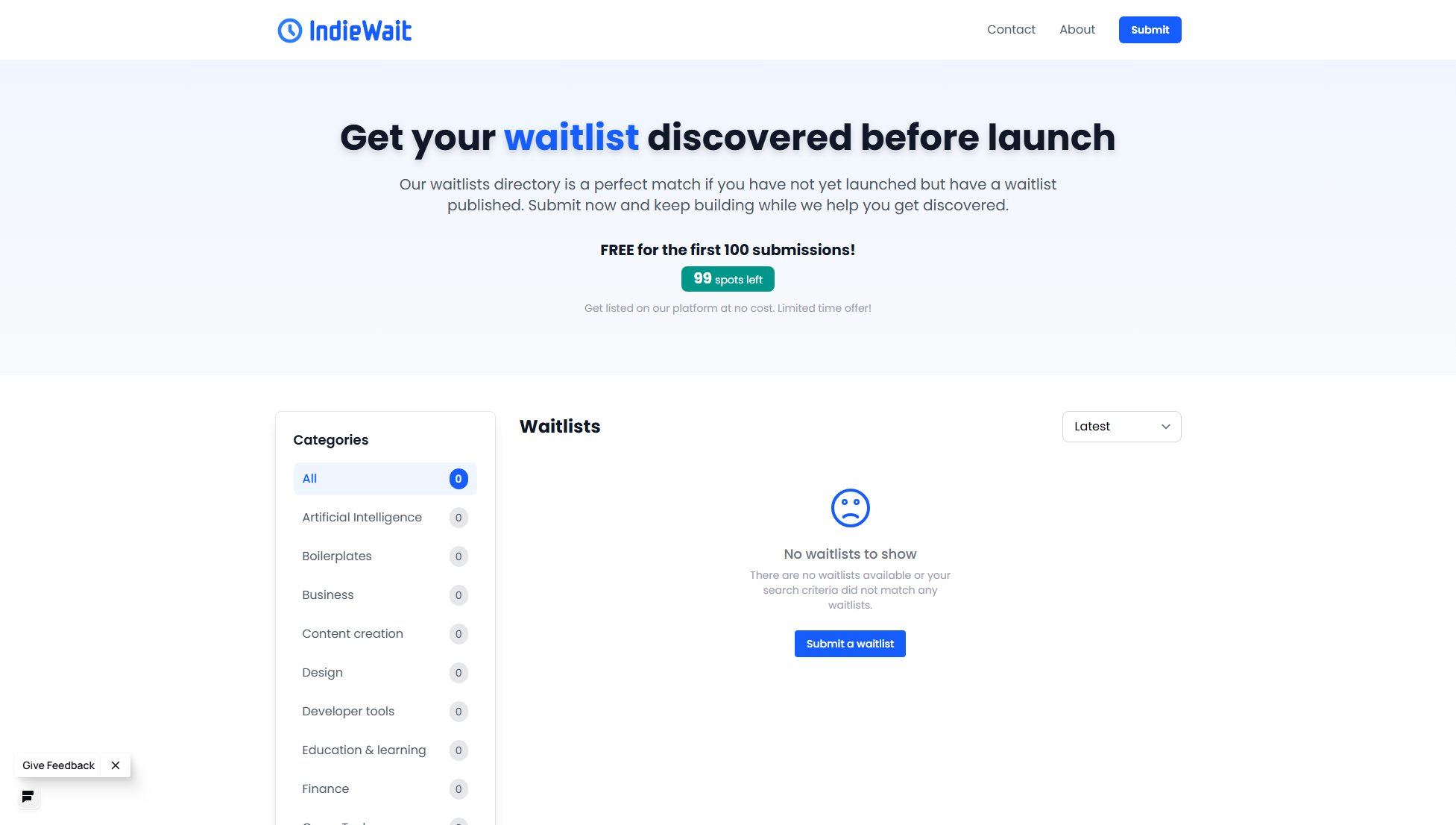 IndieWait Screenshot IndieWait Screenshot