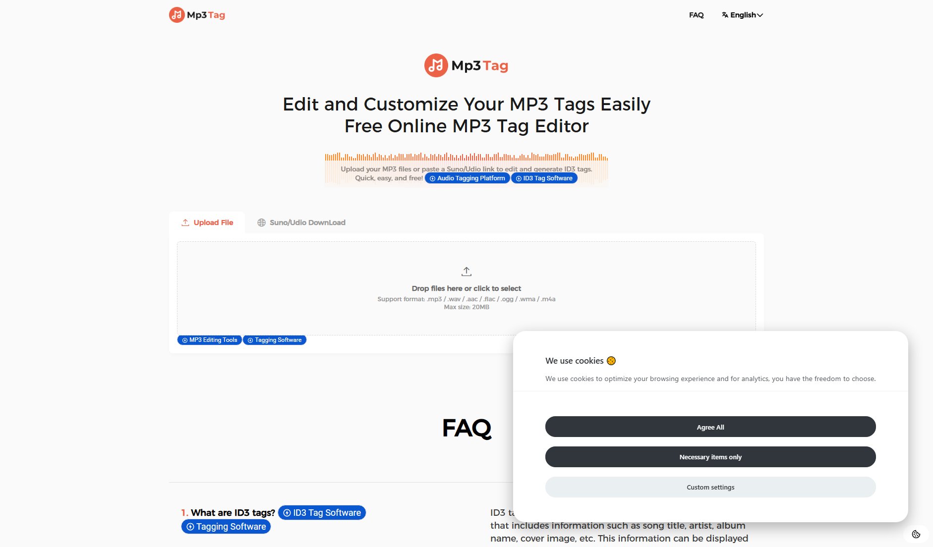 Free Online MP3 Tag Editor Screenshot