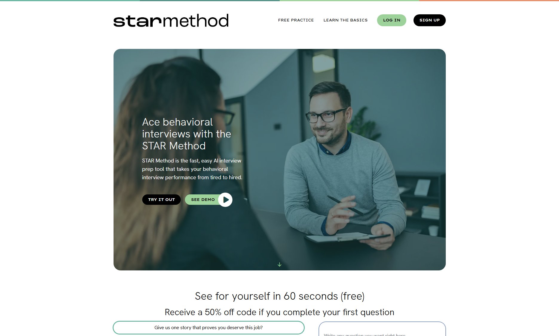 STAR Method: AI-Powered Interview Skill Training Screenshot