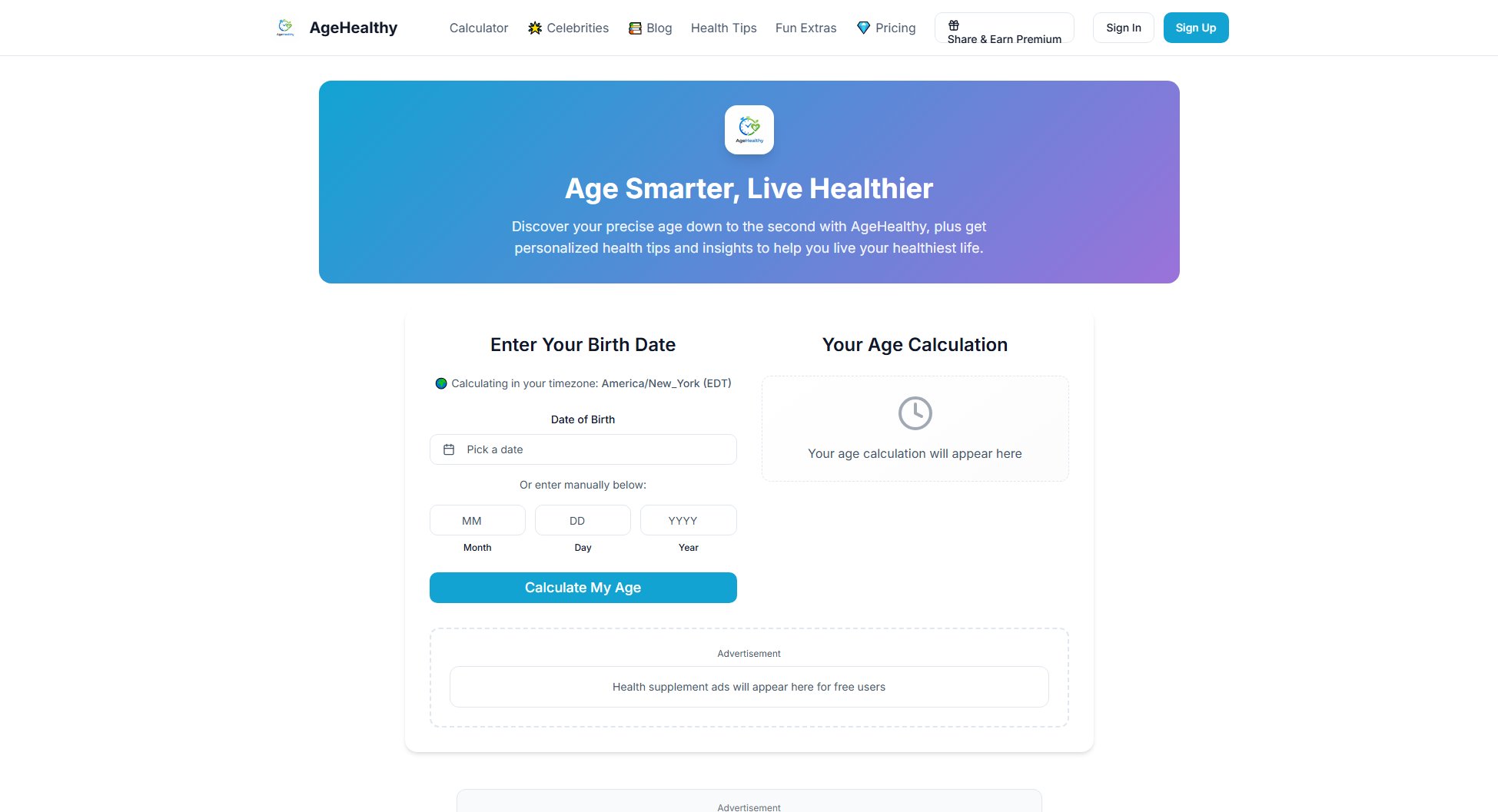 AgeHealthy Screenshot AgeHealthy Screenshot