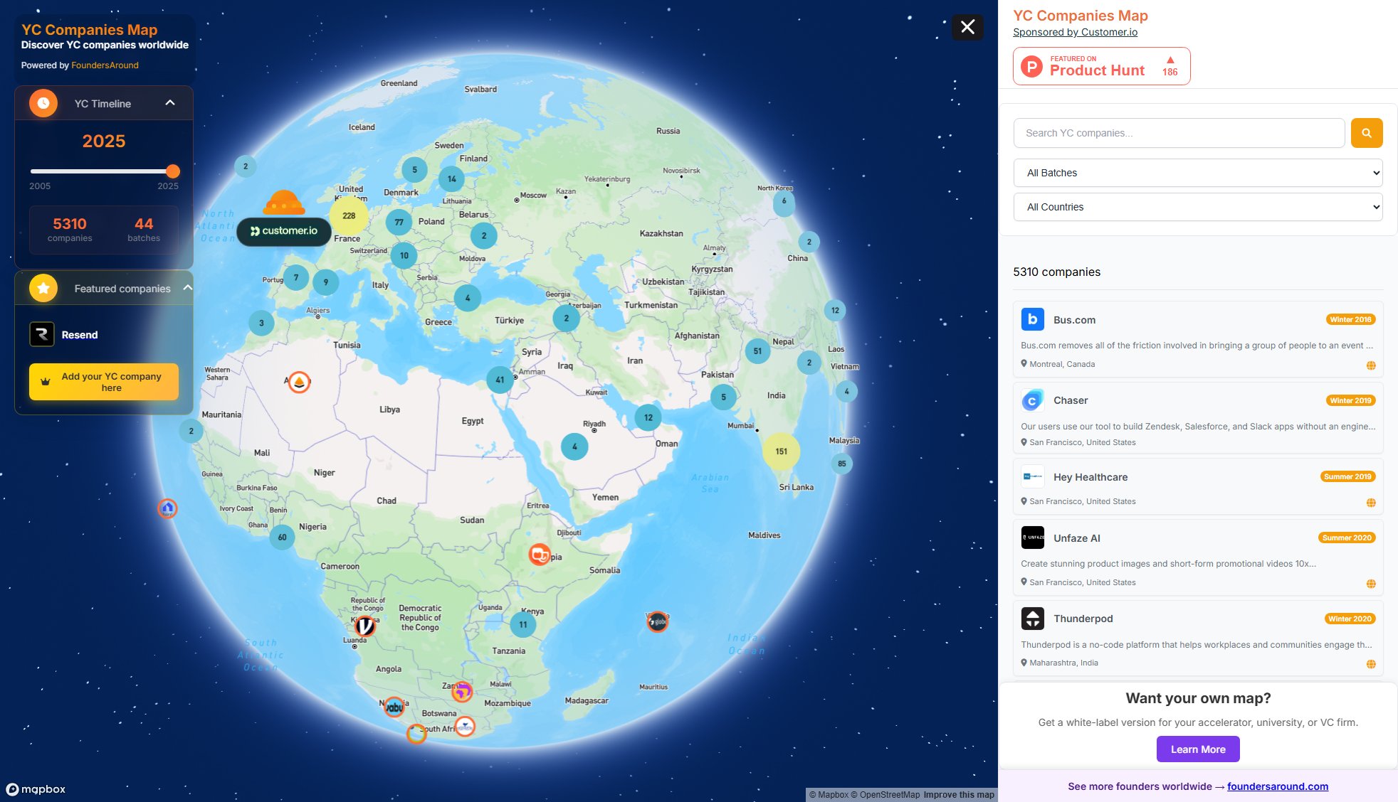 YC Companies Map YC Companies Map Interface & Screenshots YC Companies Map YC Companies Map Interface & Screenshots