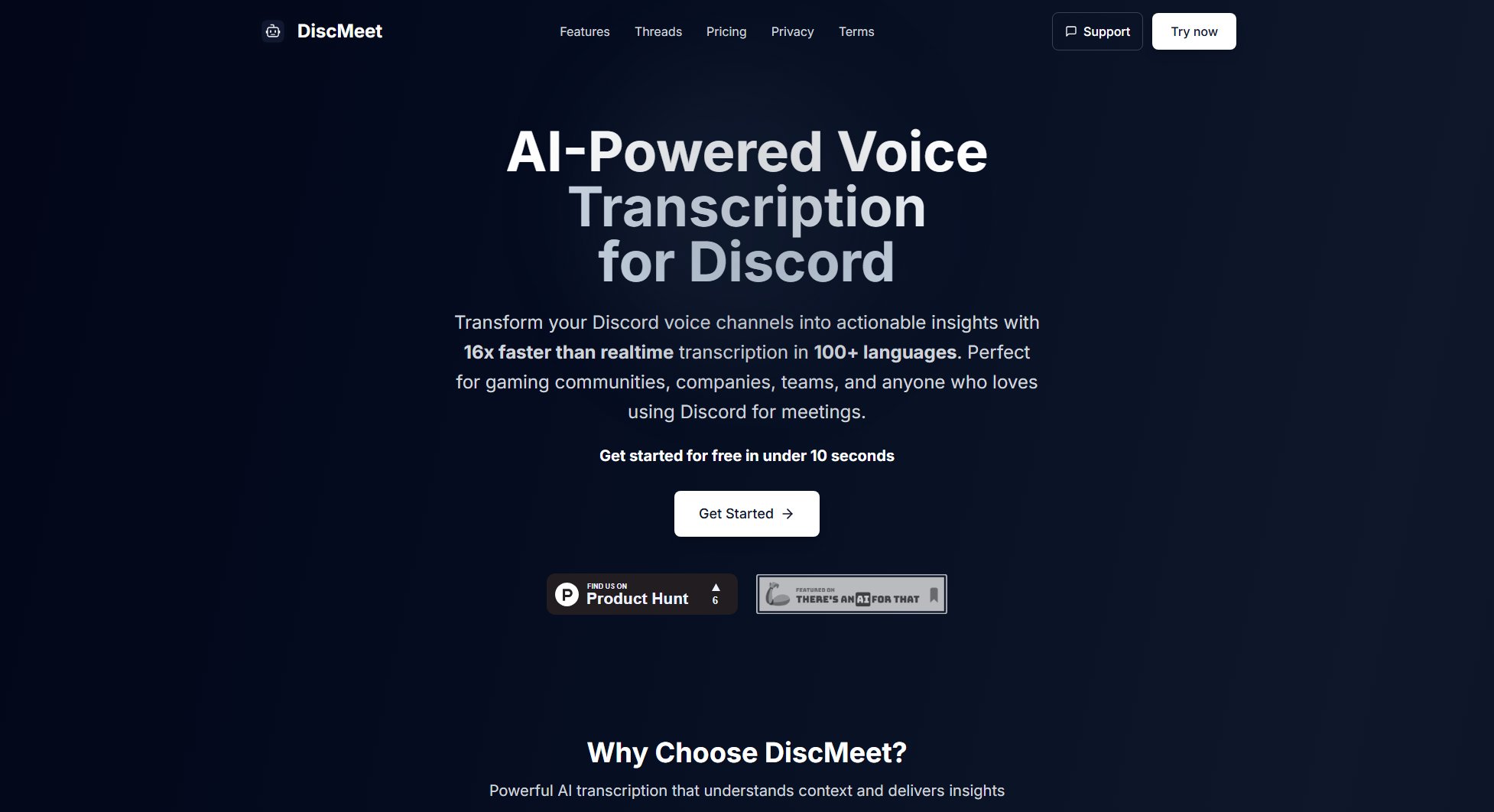 DiscMeet Screenshot