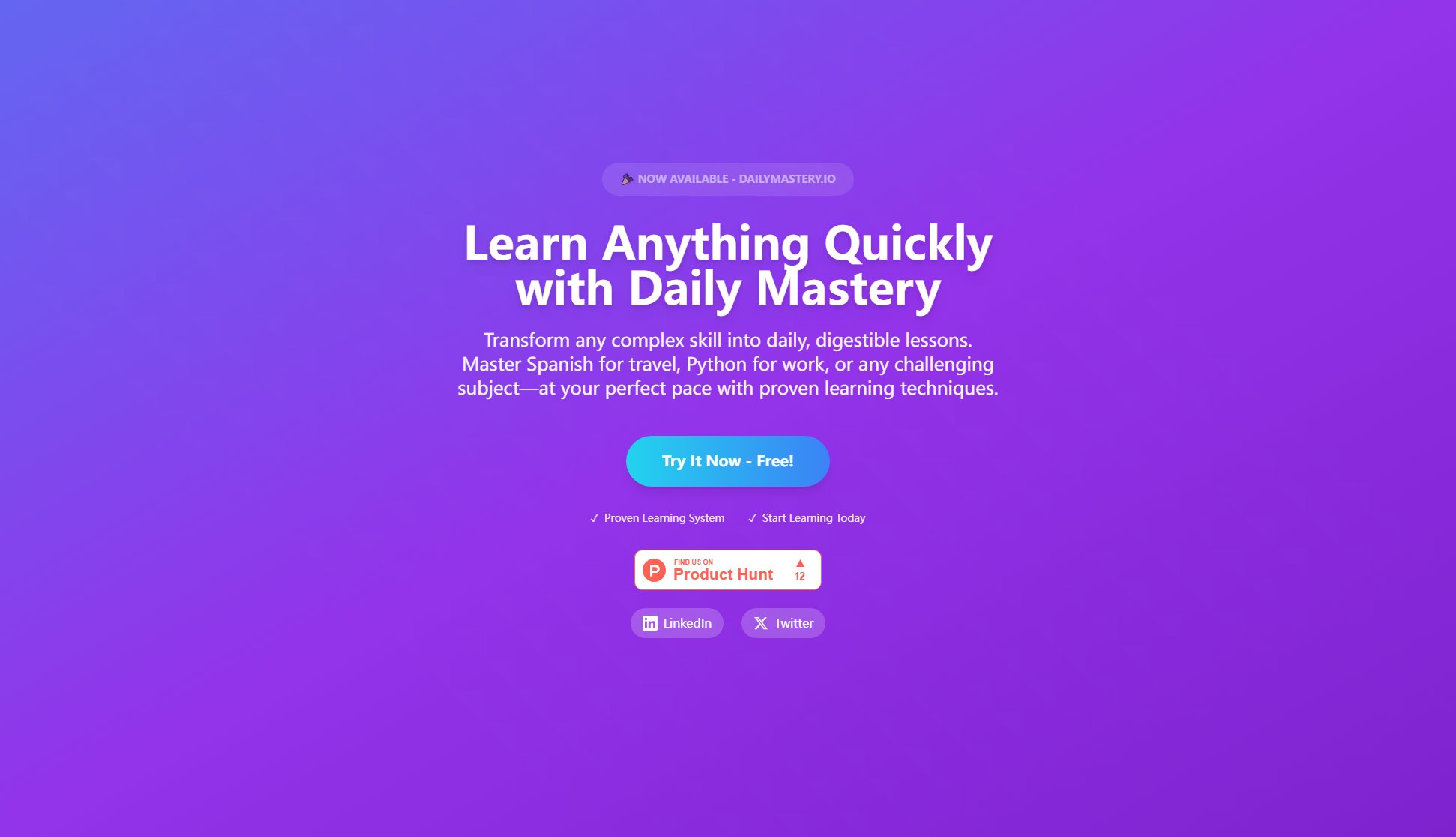 DailyMastery Screenshot DailyMastery Screenshot