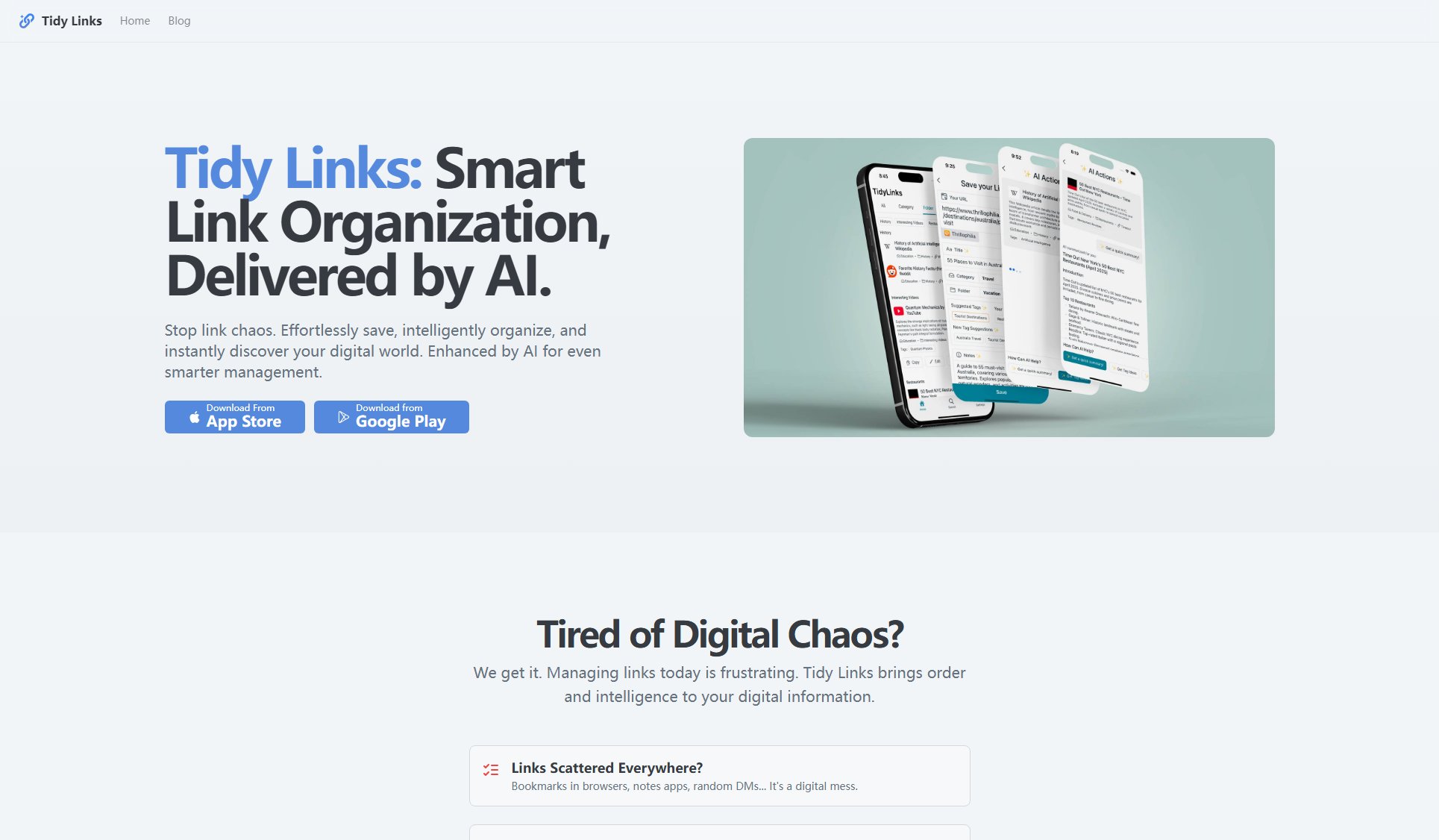 Tidy Links Tidy Links Interface & Screenshots Tidy Links Tidy Links Interface & Screenshots