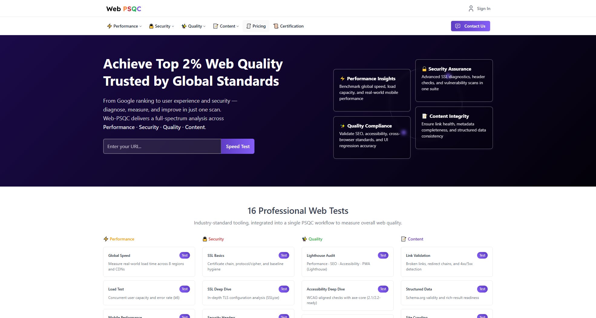 Web-PSQC Screenshot