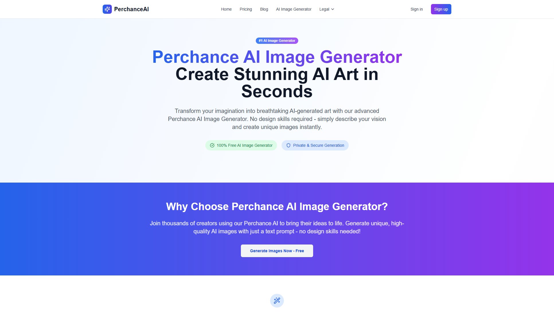 Perchance AI Image Generator Screenshot