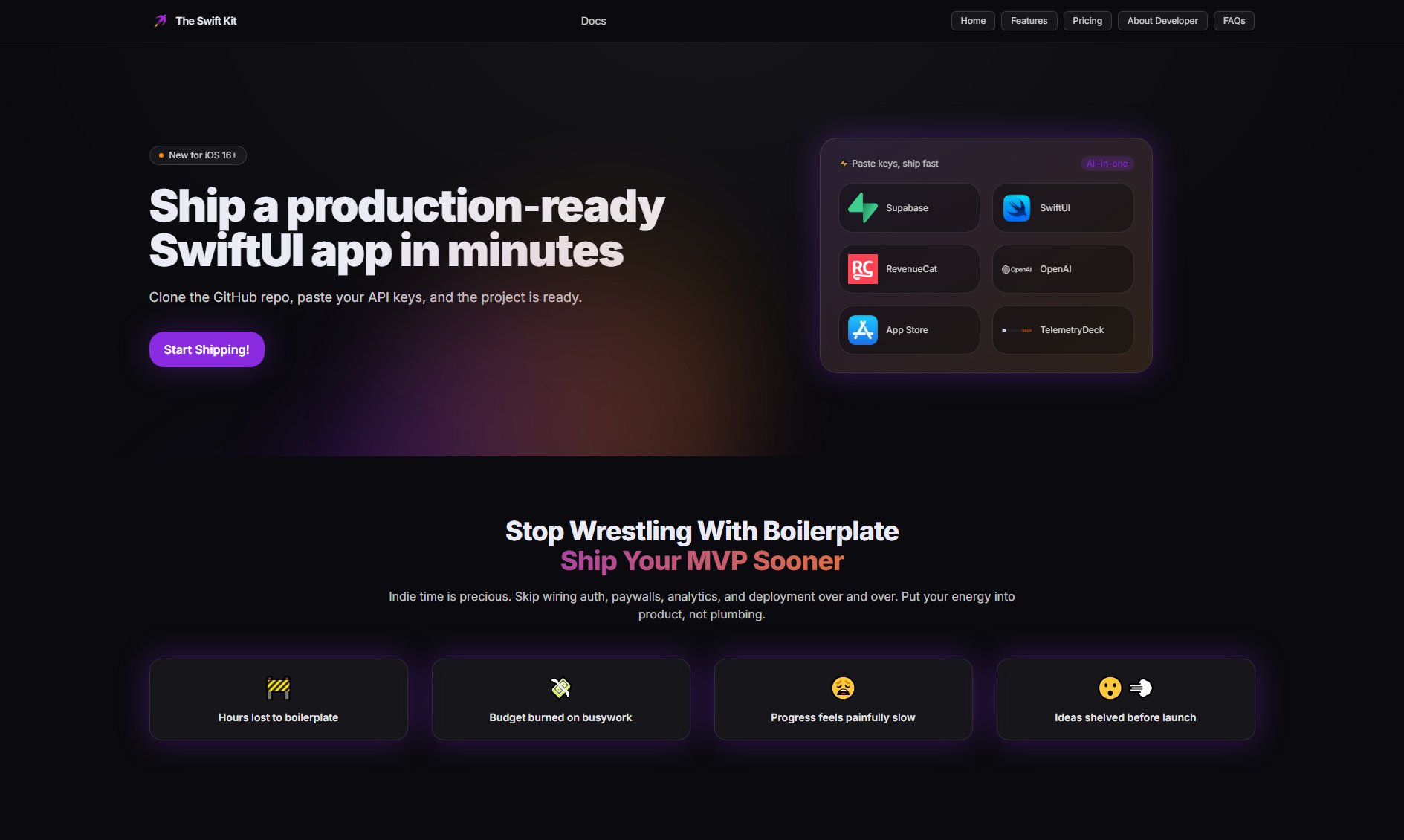 The Swift Kit The Swift Kit Interface & Screenshots The Swift Kit The Swift Kit Interface & Screenshots