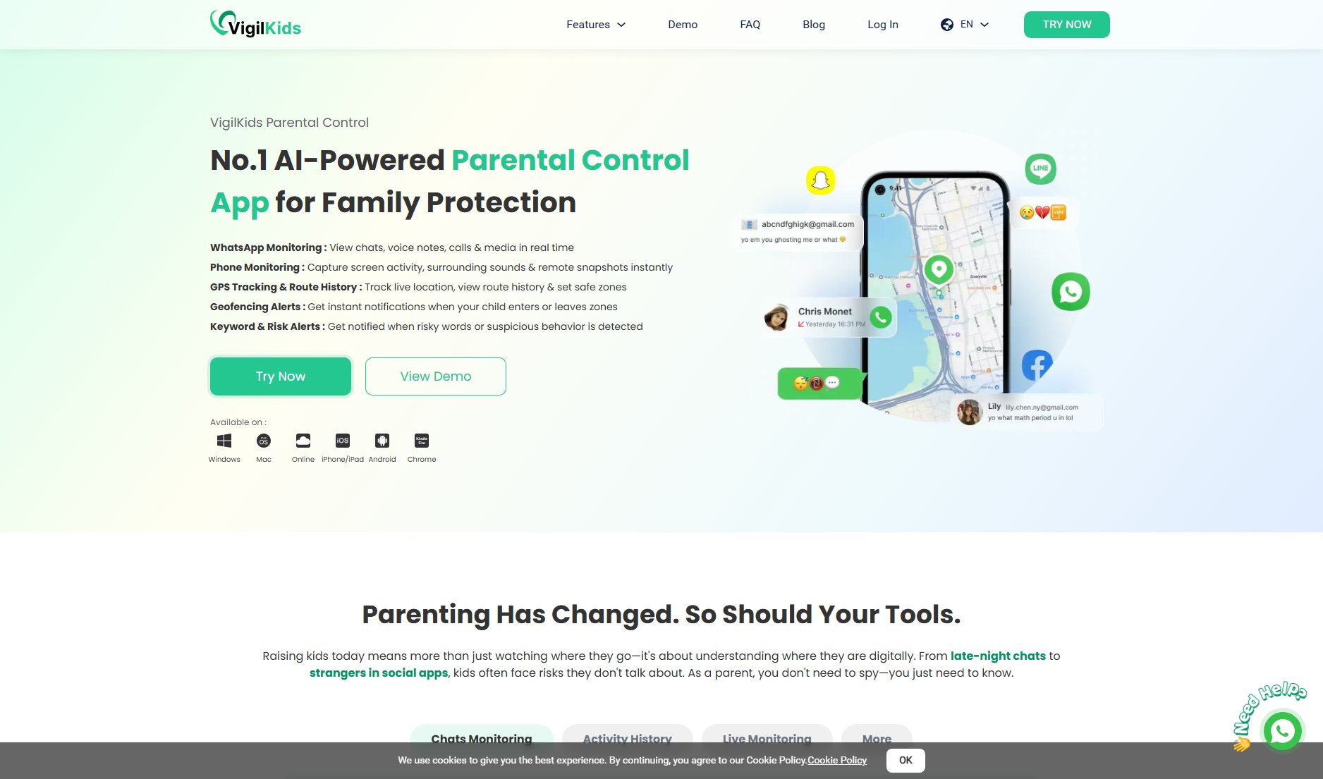 VigilKids VigilKids Interface & Screenshots VigilKids VigilKids Interface & Screenshots