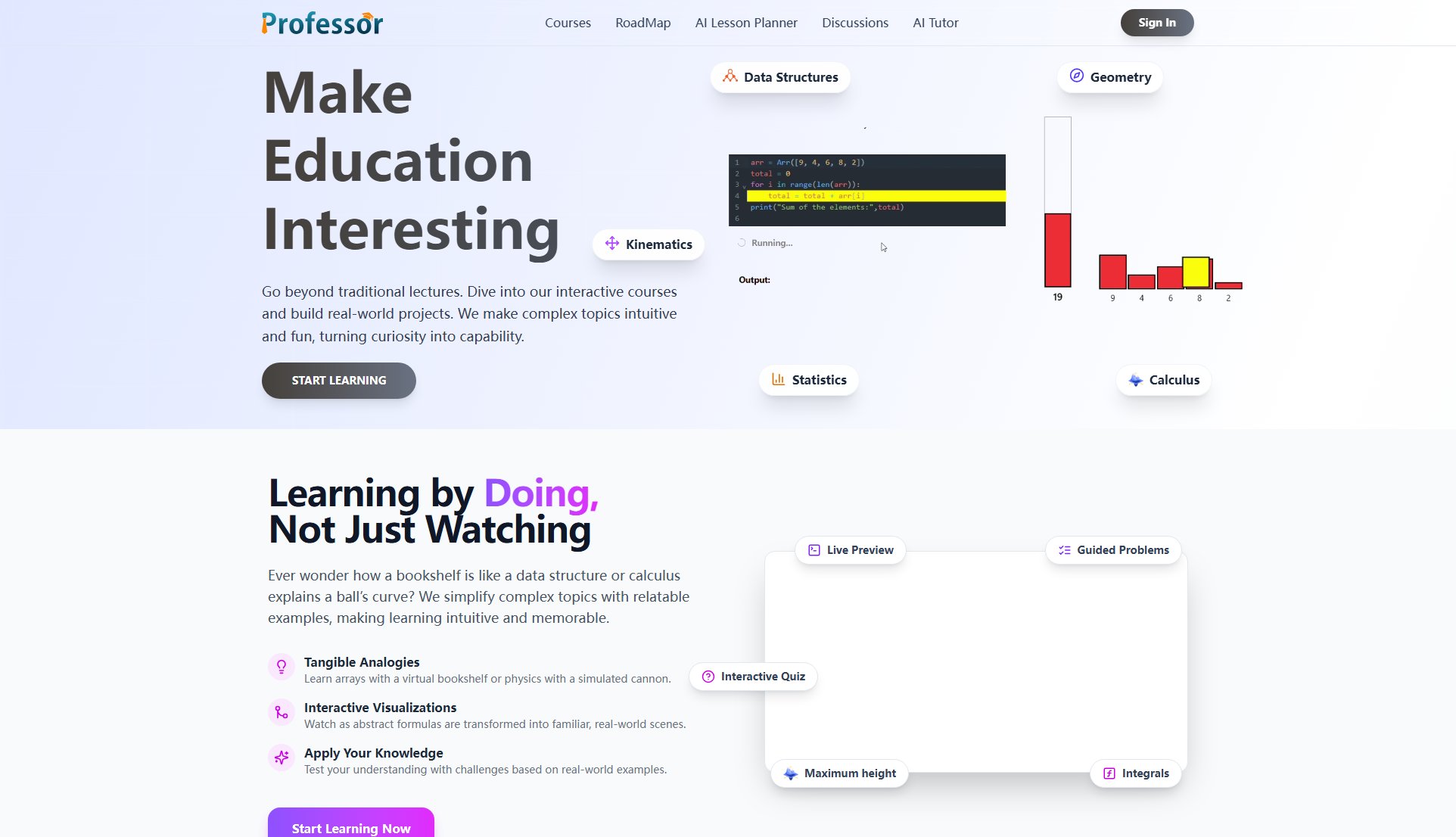 Professor Screenshot