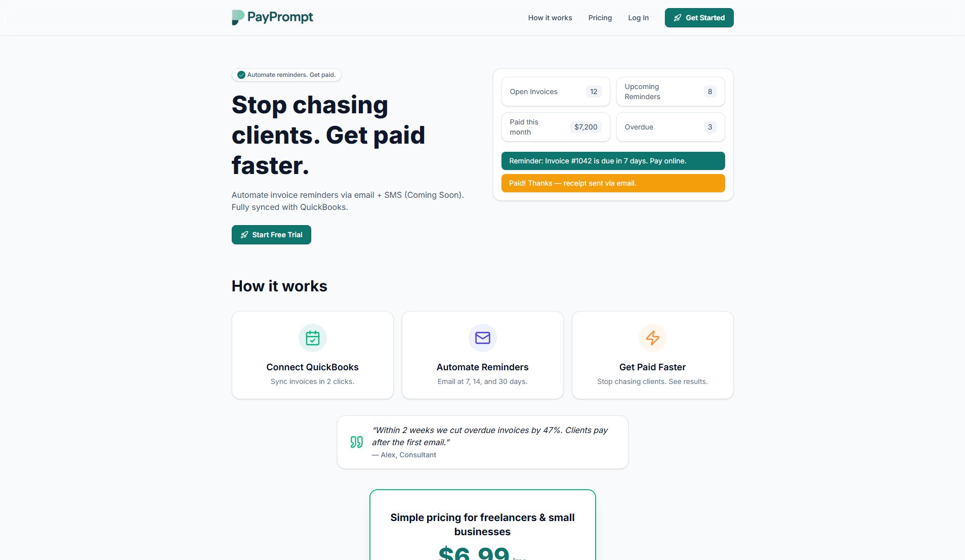 PayPrompt PayPrompt Interface & Screenshots
