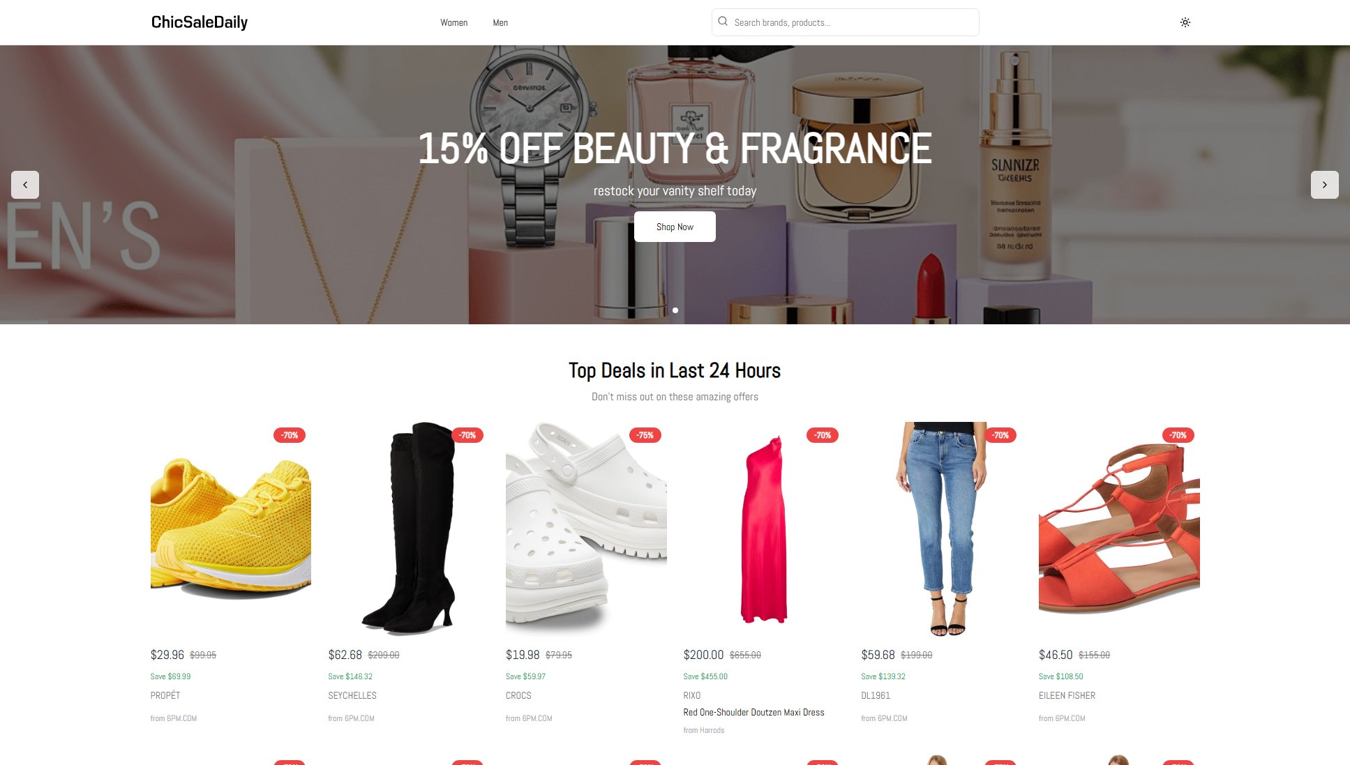 ChicSaleDaily ChicSaleDaily Interface & Screenshots ChicSaleDaily ChicSaleDaily Interface & Screenshots