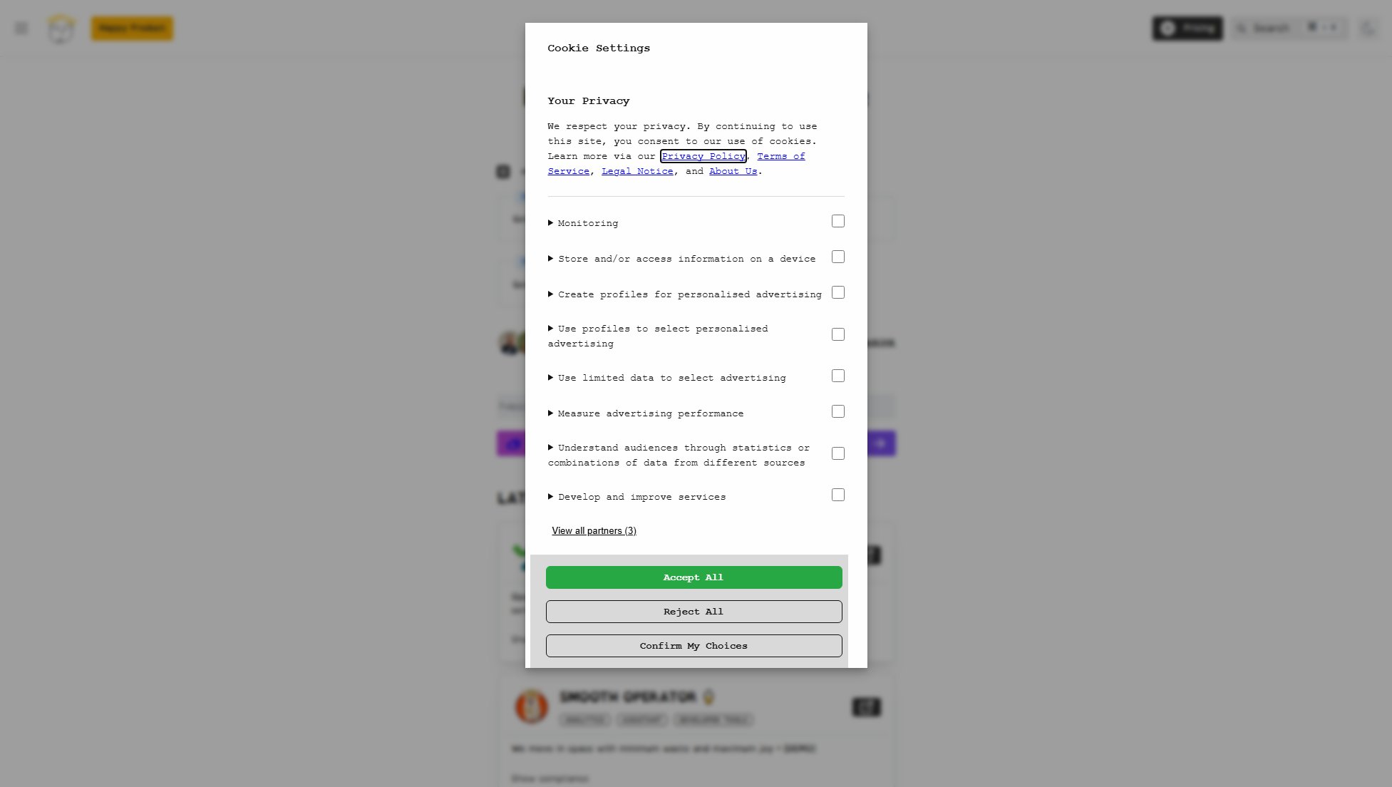Happy Product Happy Product Interface & Screenshots
