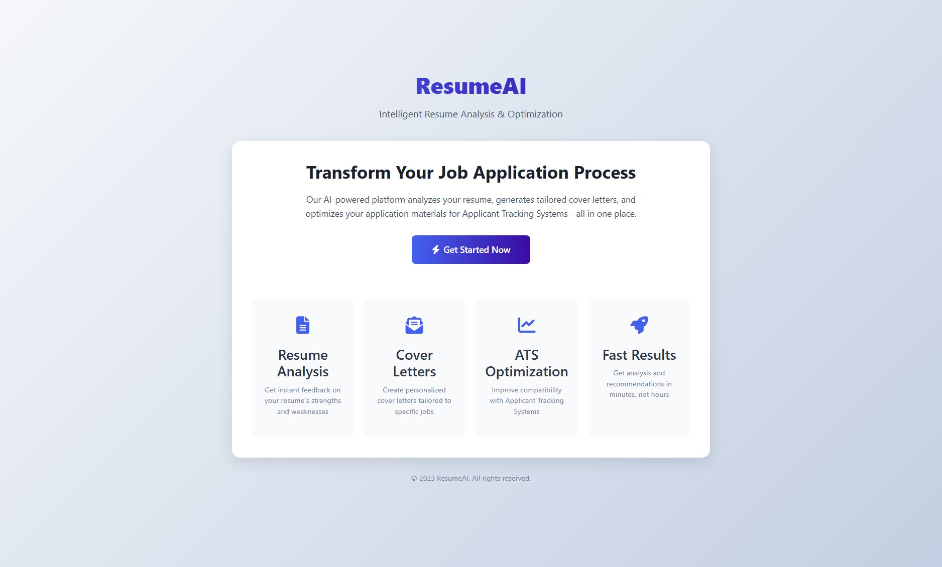 ResumeAI Screenshot