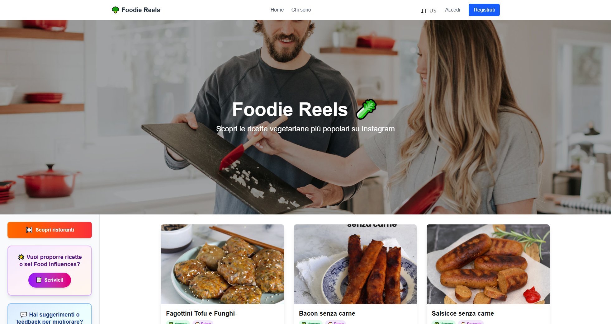 Foodie Reels Foodie Reels Interface & Screenshots