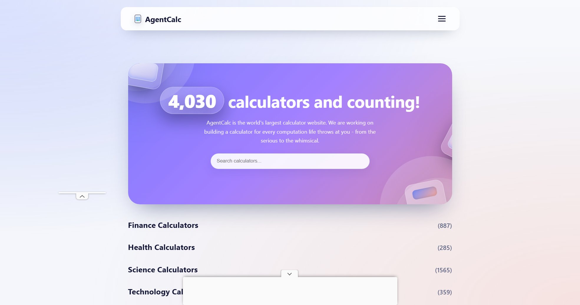 AgentCalc AgentCalc Interface & Screenshots