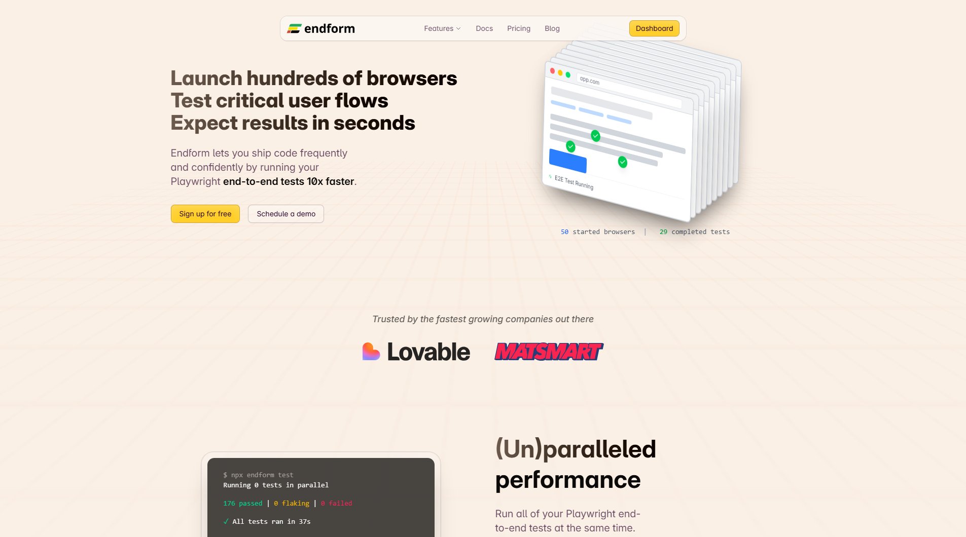 Endform Endform Interface & Screenshots