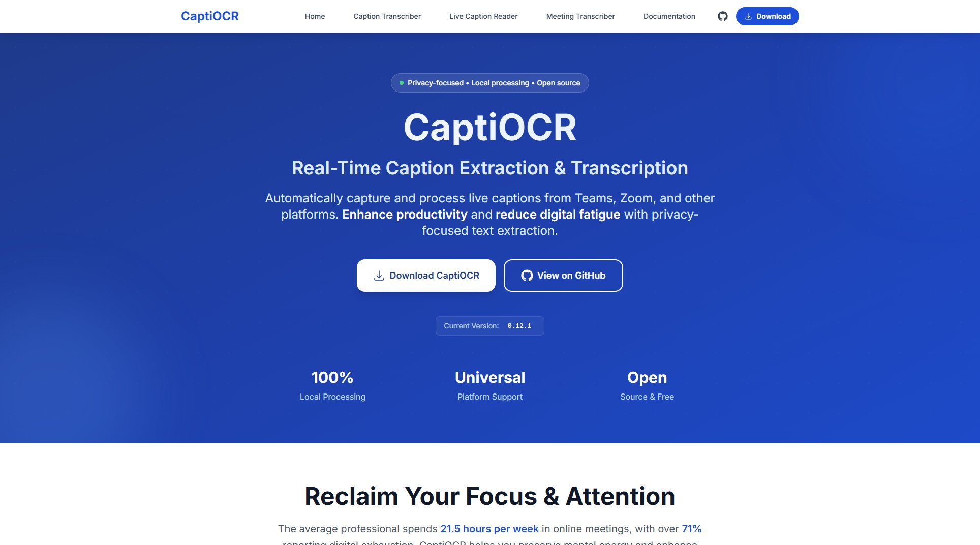 CaptiOCR CaptiOCR Interface & Screenshots CaptiOCR CaptiOCR Interface & Screenshots