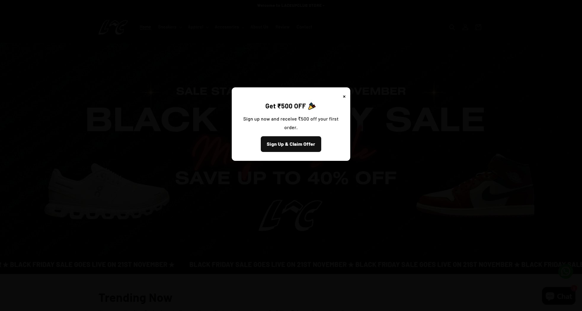 LaceUpClub India LaceUpClub India Interface & Screenshots