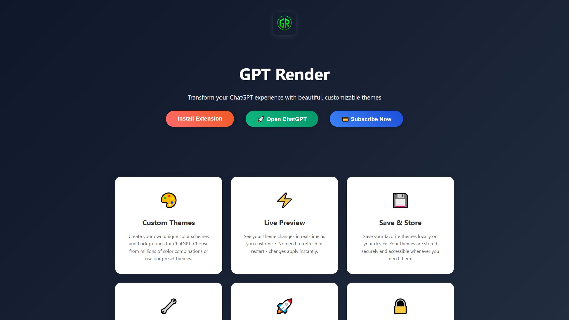GPT Render GPT Render Interface & Screenshots