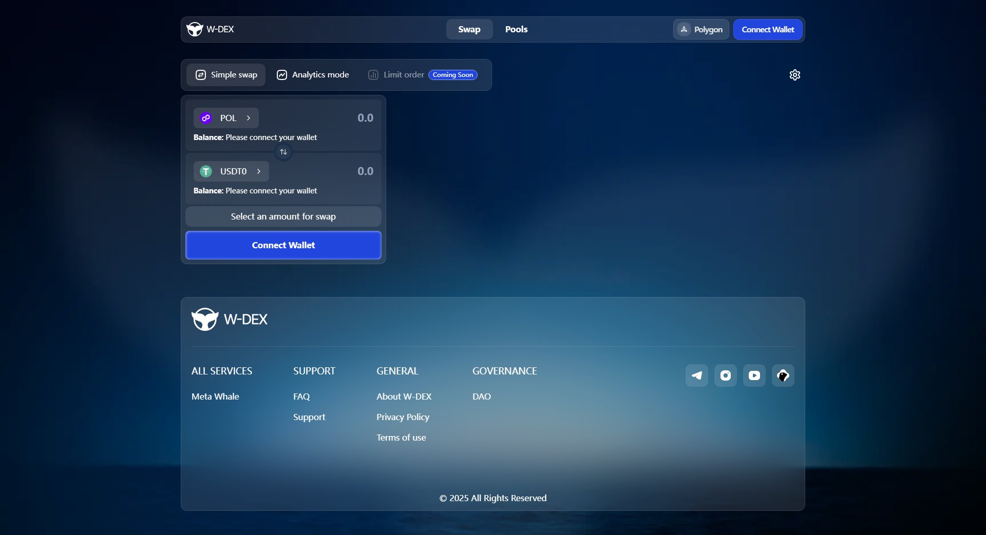 W-DEX W-DEX Interface & Screenshots