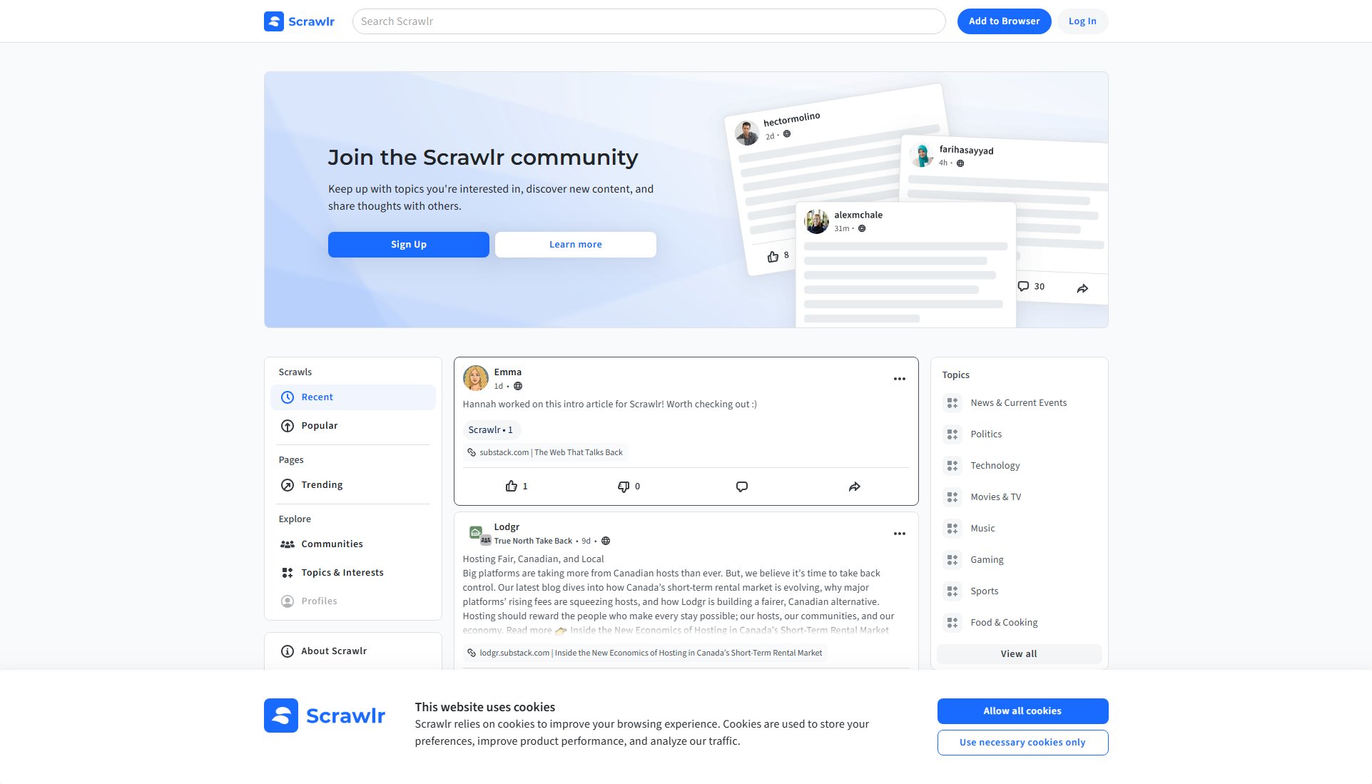Scrawlr Scrawlr Interface & Screenshots Scrawlr Scrawlr Interface & Screenshots