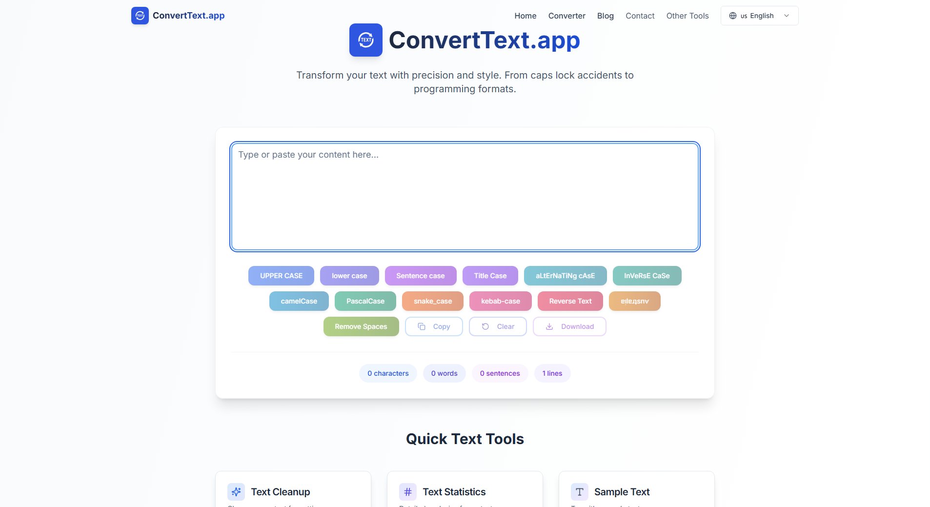 ConvertText.app Screenshot