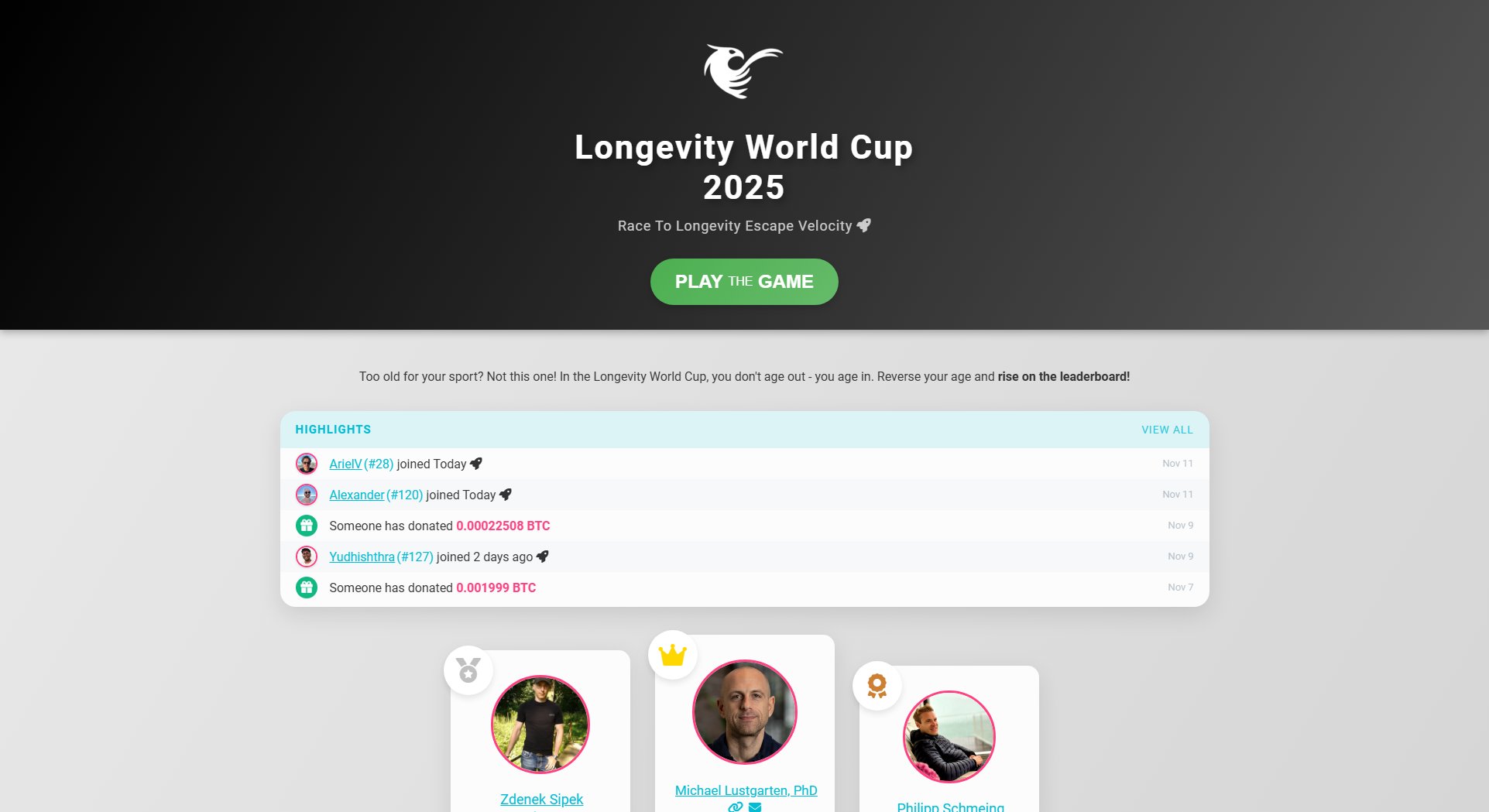 Longevity World Cup 2025 Longevity World Cup 2025 Interface & Screenshots Longevity World Cup 2025 Longevity World Cup 2025 Interface & Screenshots