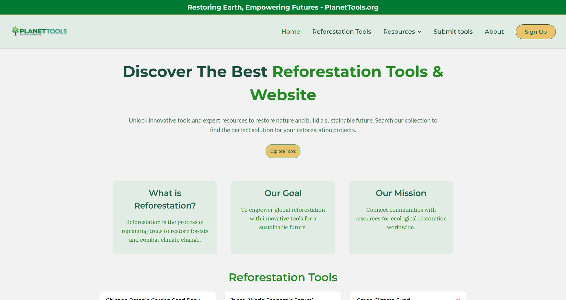 Reforestation Tools Directory & Website Reforestation Tools Directory & Website Interface & Screenshots Reforestation Tools Directory & Website Reforestation Tools Directory & Website Interface & Screenshots