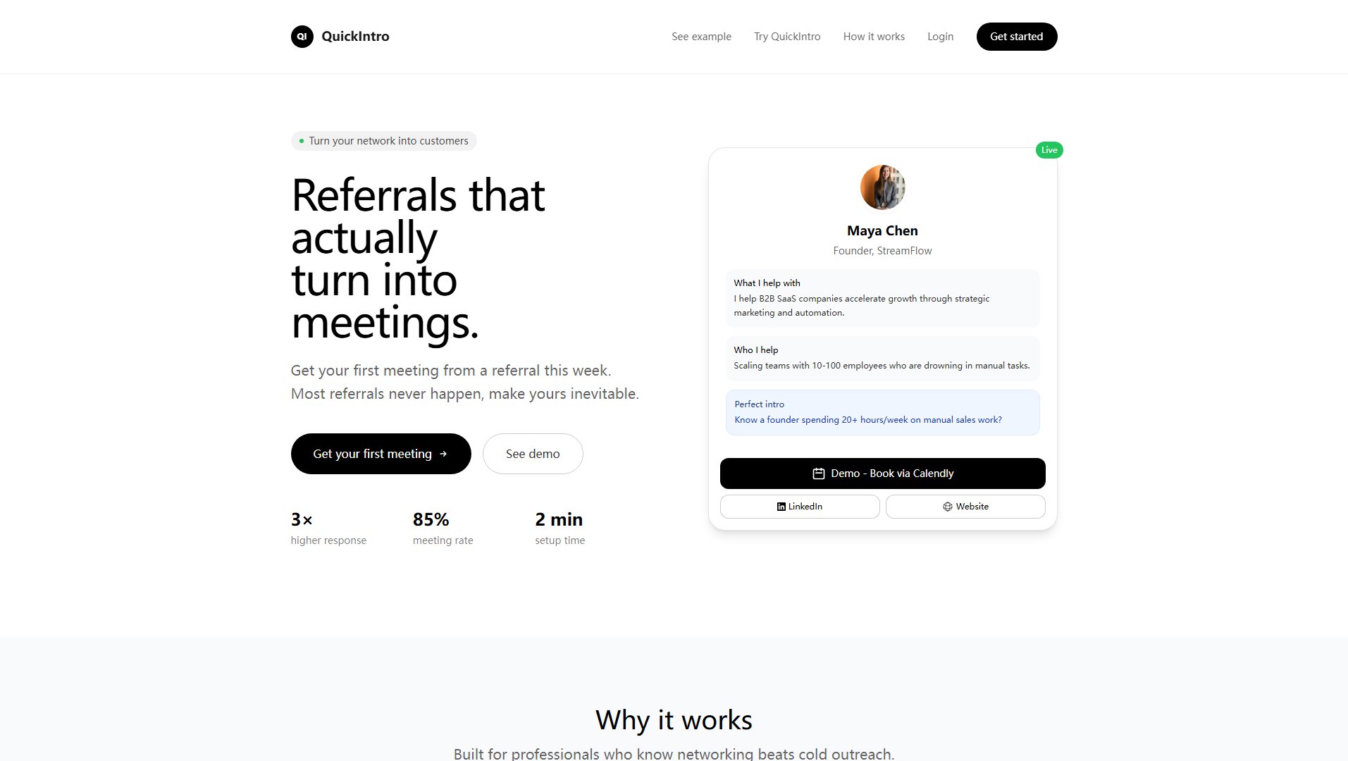 QuickIntro QuickIntro Interface & Screenshots QuickIntro QuickIntro Interface & Screenshots