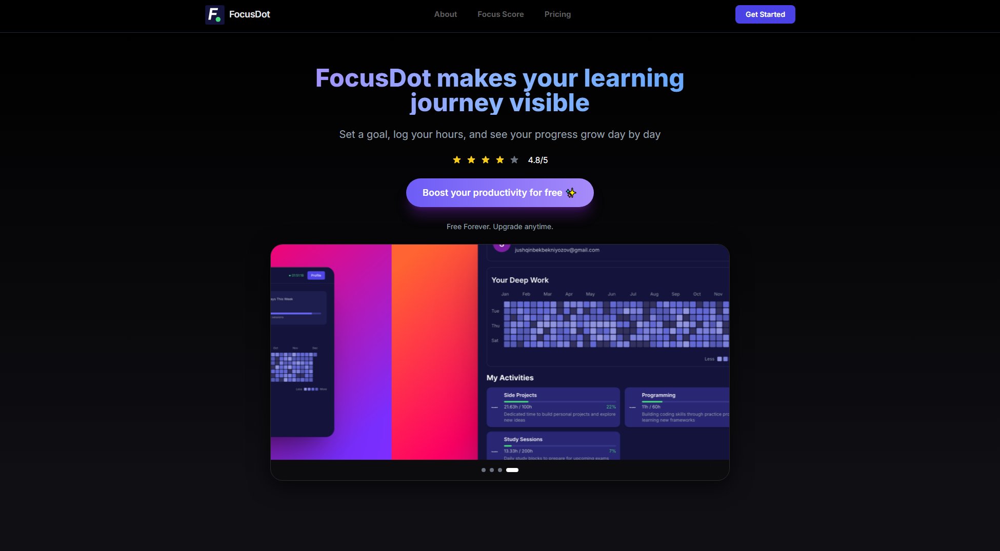 FocusDot FocusDot Interface & Screenshots FocusDot FocusDot Interface & Screenshots