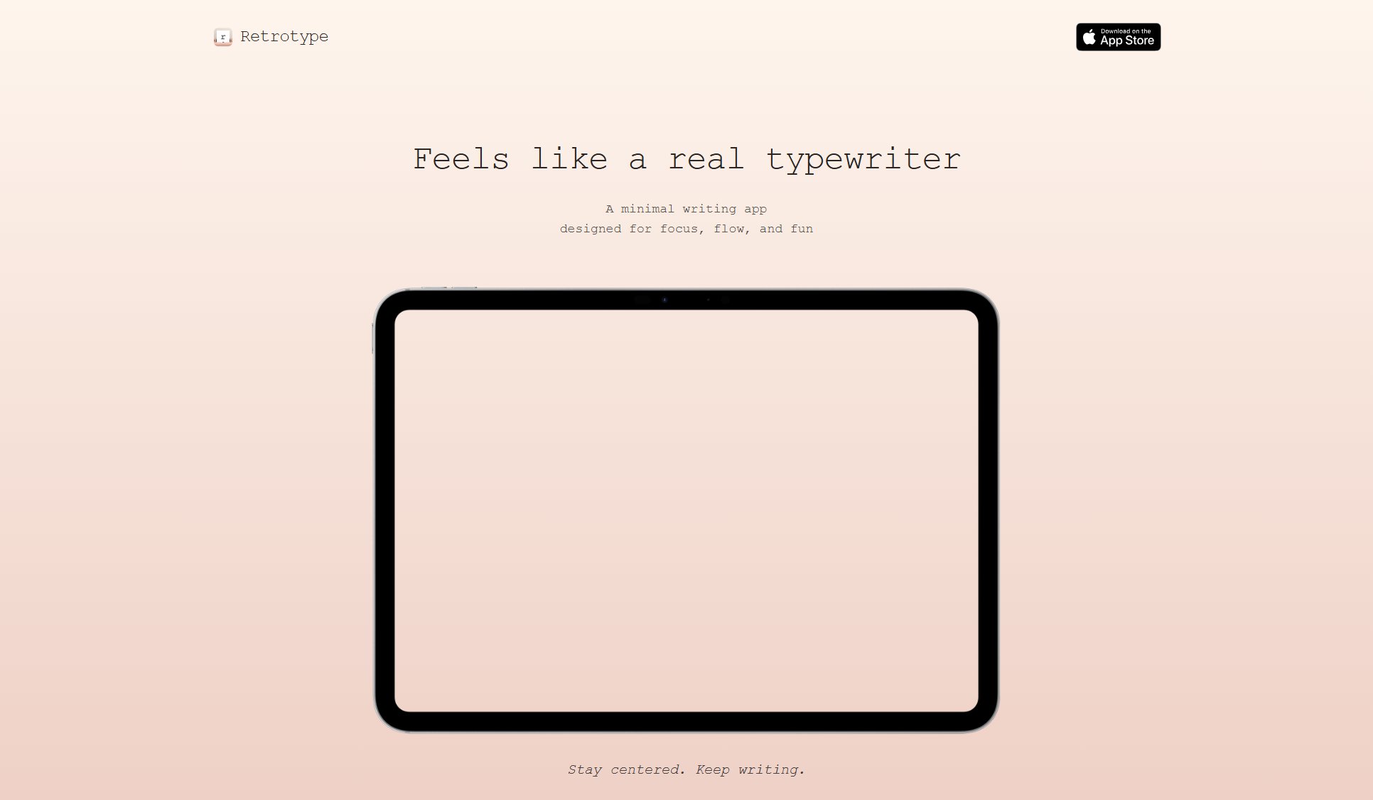 Retrotype - Typewriter Simulator Retrotype - Typewriter Simulator Interface & Screenshots