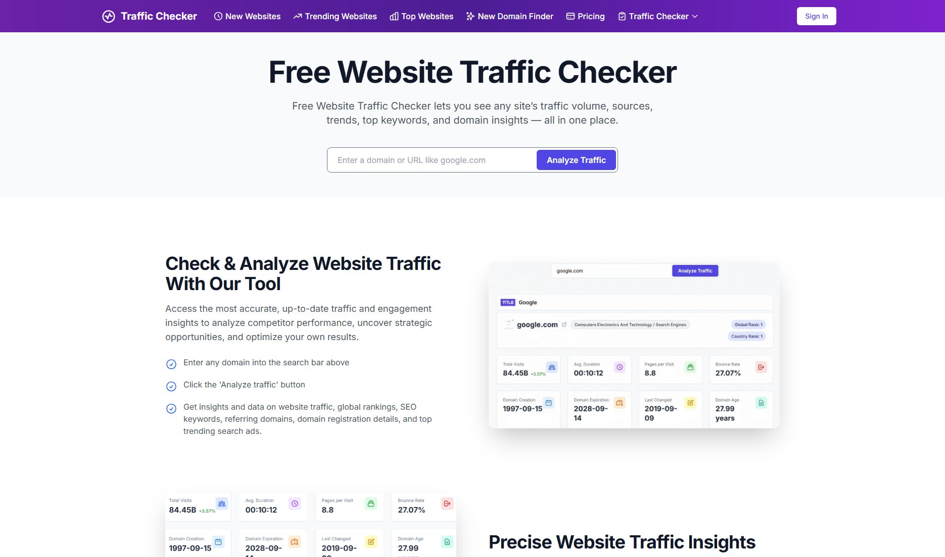 Free Website Traffic Checker Free Website Traffic Checker Interface & Screenshots Free Website Traffic Checker Free Website Traffic Checker Interface & Screenshots