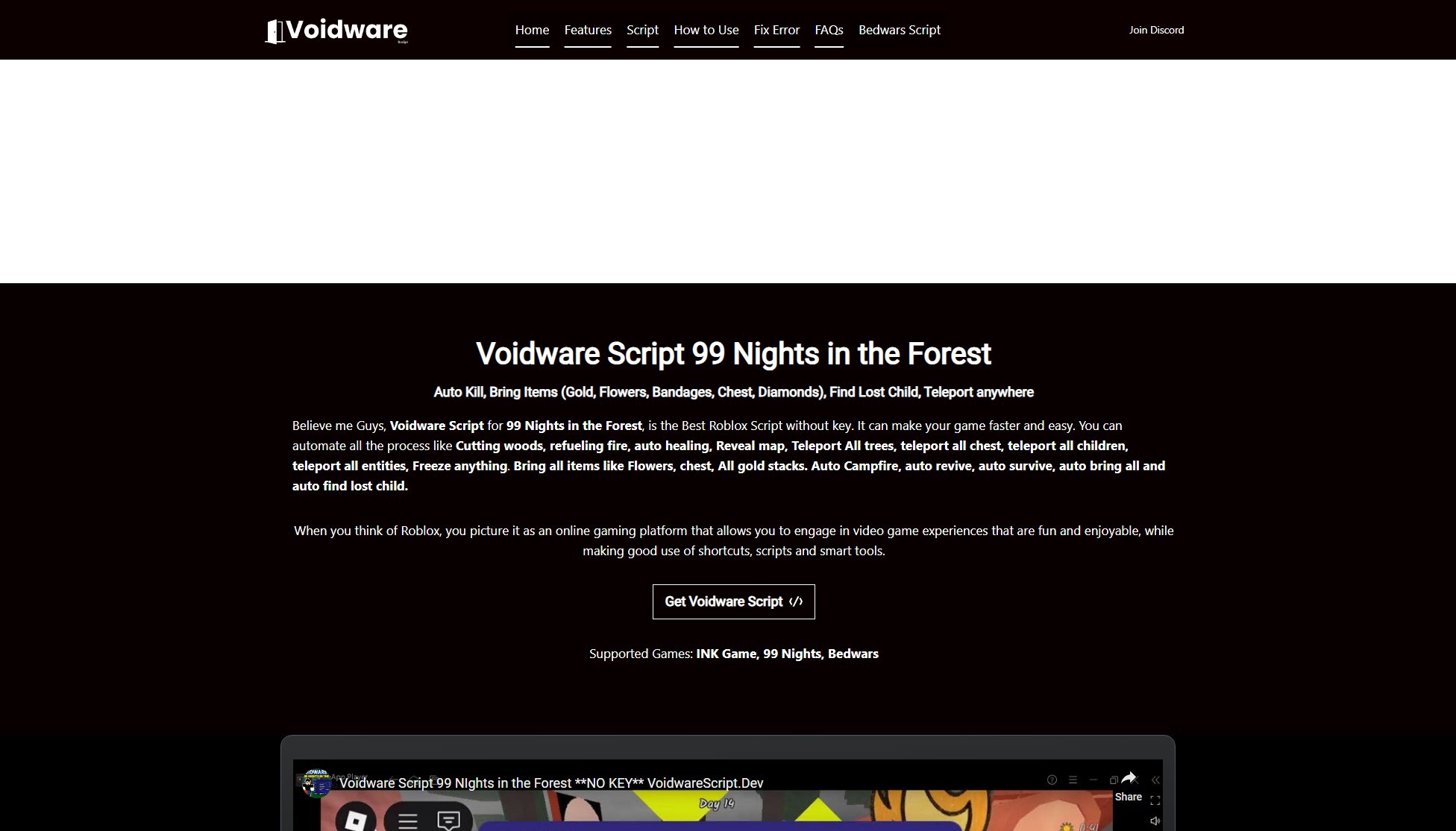 Voidware Script 99 Nights in the Forest Voidware Script 99 Nights in the Forest Interface & Screenshots Voidware Script 99 Nights in the Forest Voidware Script 99 Nights in the Forest Interface & Screenshots