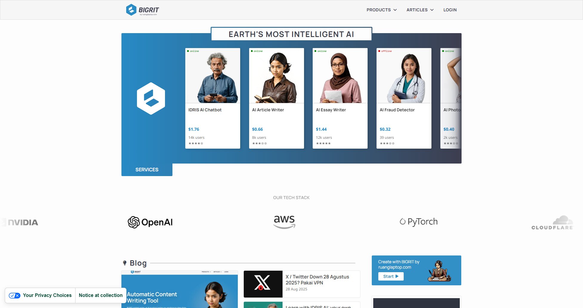 BIGRIT BIGRIT Interface & Screenshots