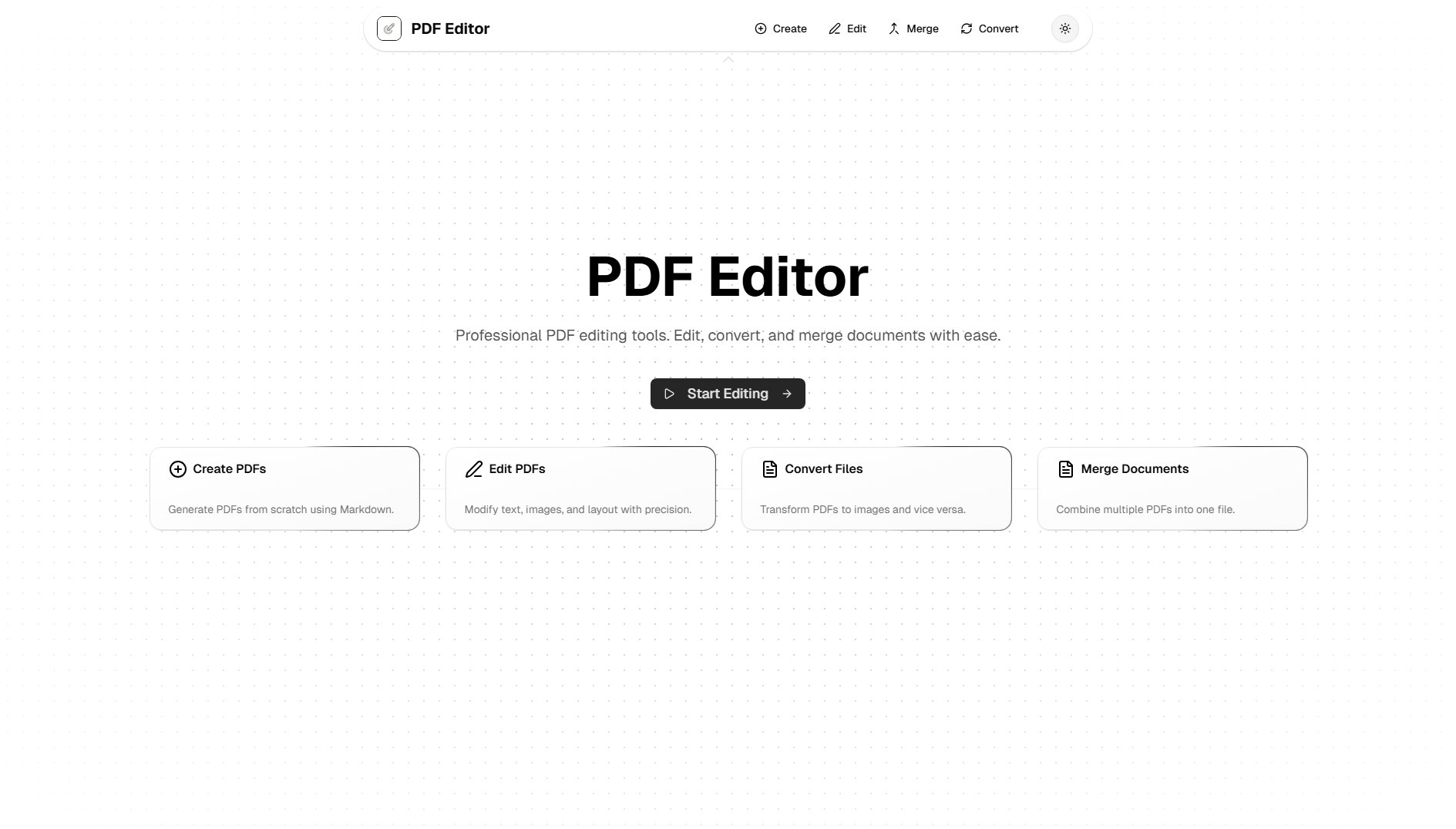 PDF Editor Screenshot