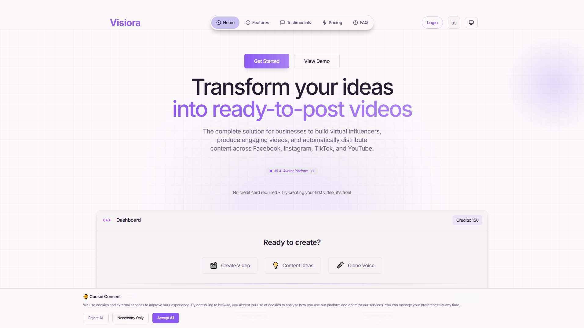 Visiora Screenshot