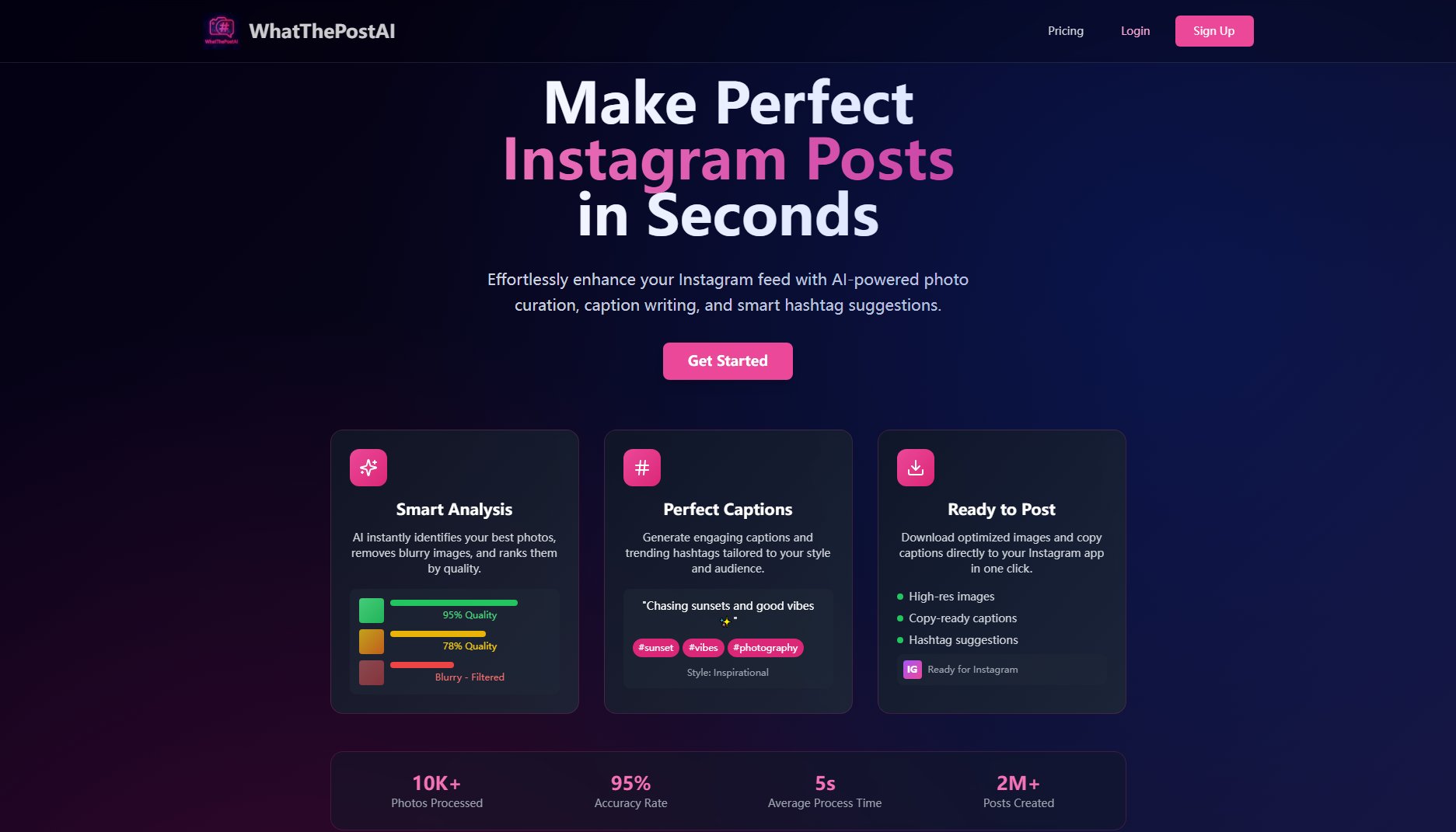 WhatThePost WhatThePost Interface & Screenshots