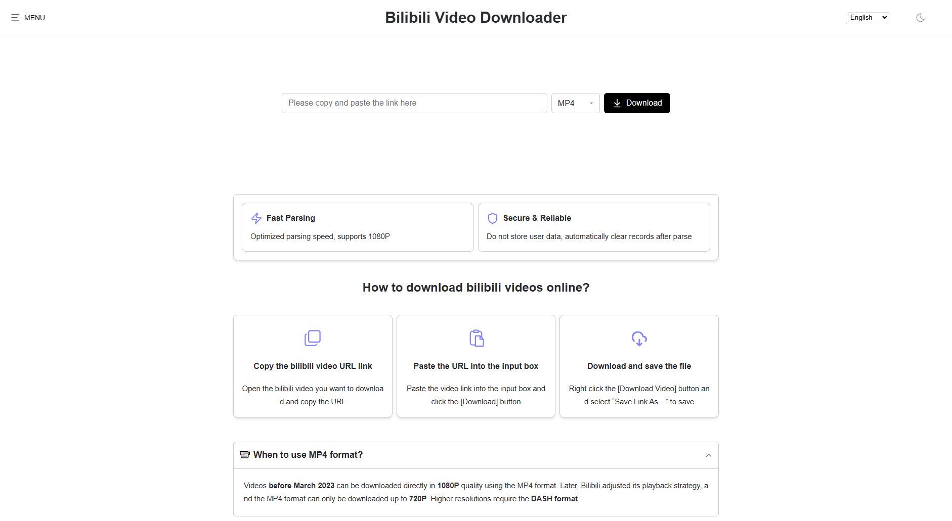 Bilibili Video Downloader Screenshot