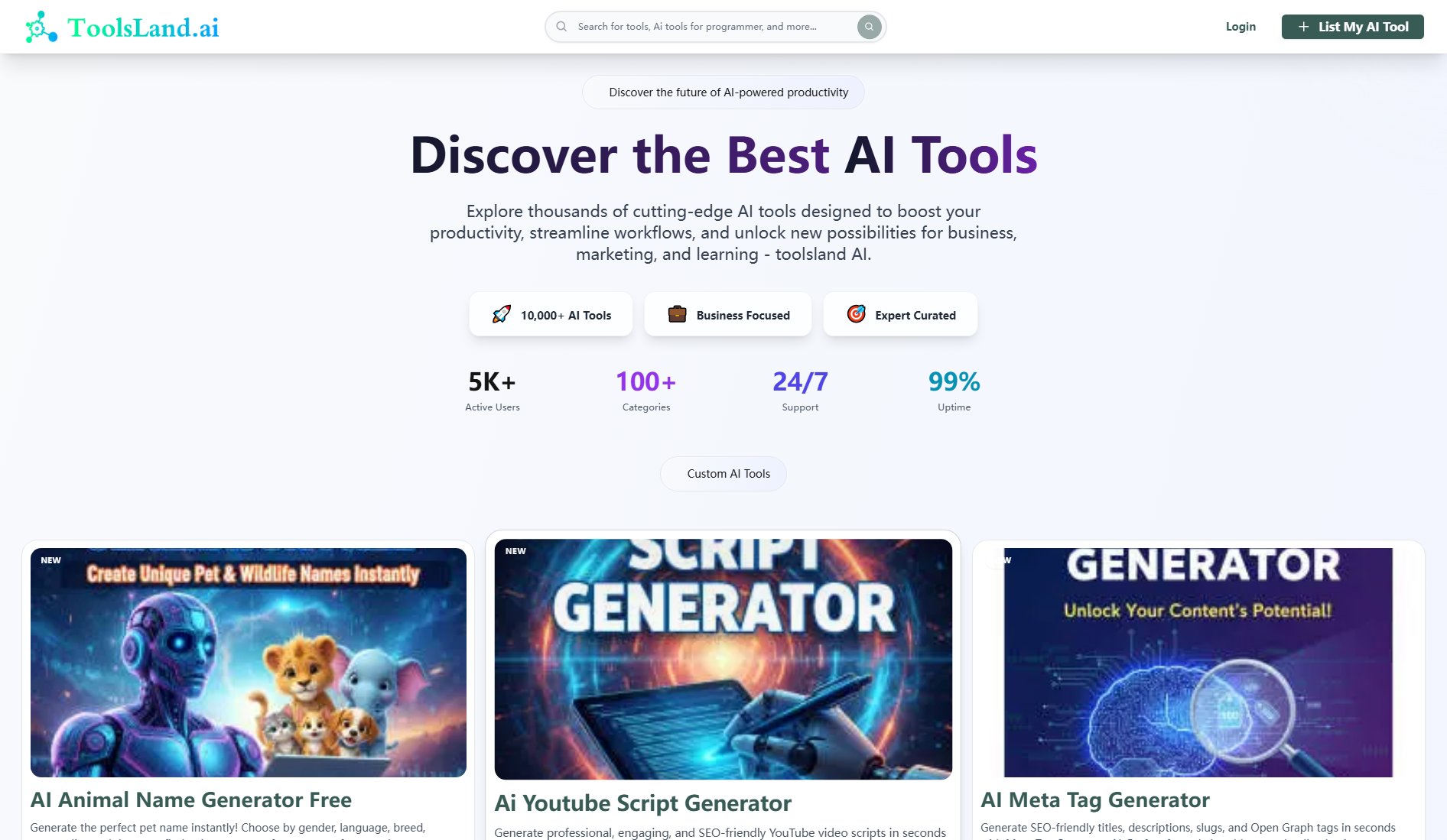 toolsland AI toolsland AI Interface & Screenshots toolsland AI toolsland AI Interface & Screenshots