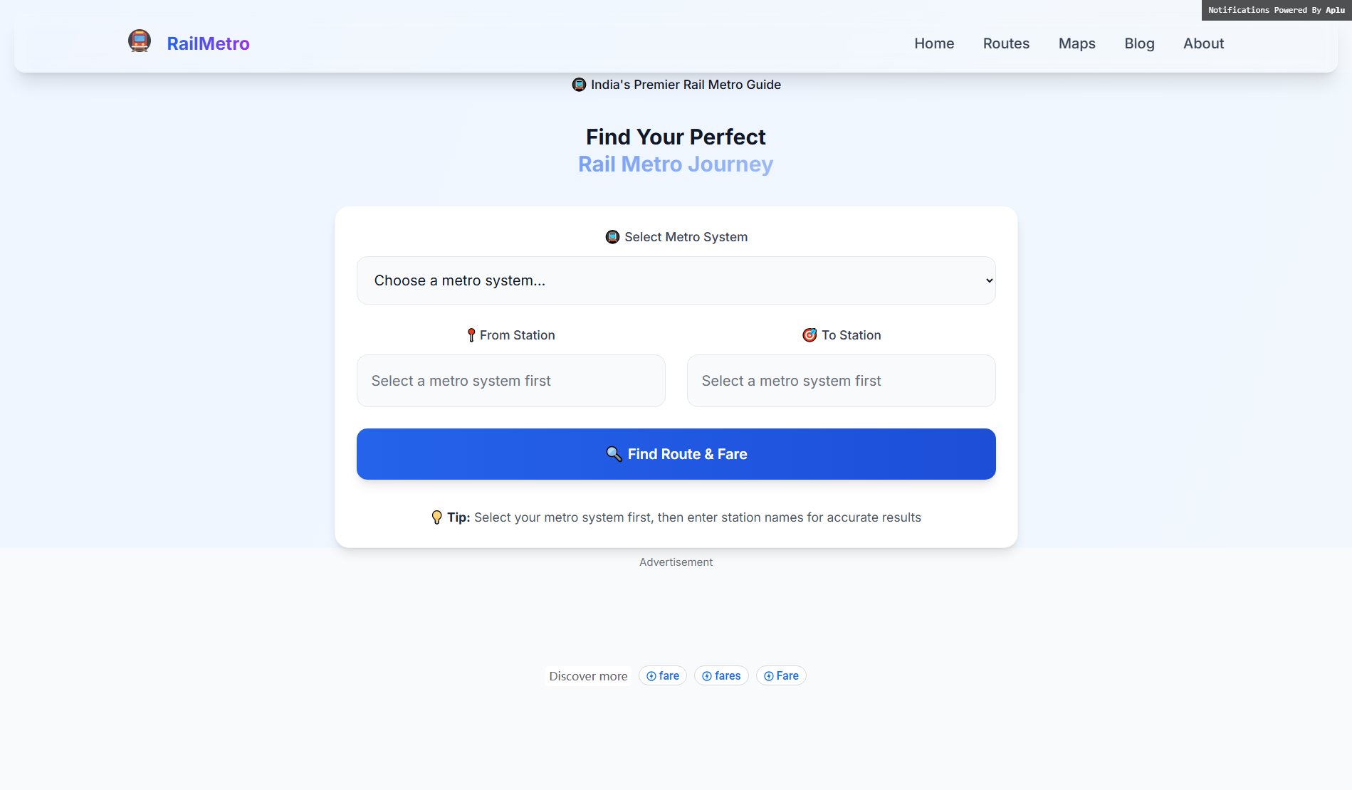 RailMetro RailMetro Interface & Screenshots RailMetro RailMetro Interface & Screenshots