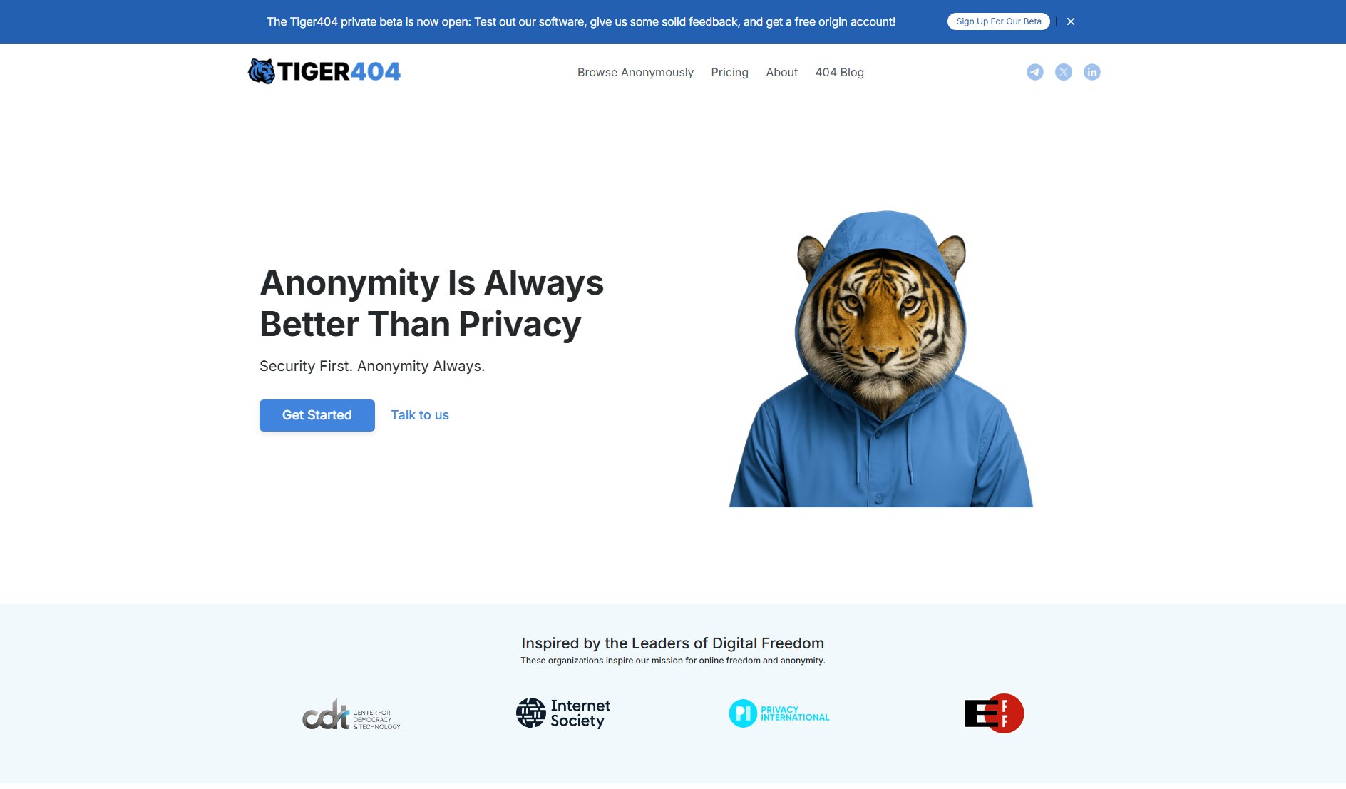 Tiger404 Tiger404 Interface & Screenshots